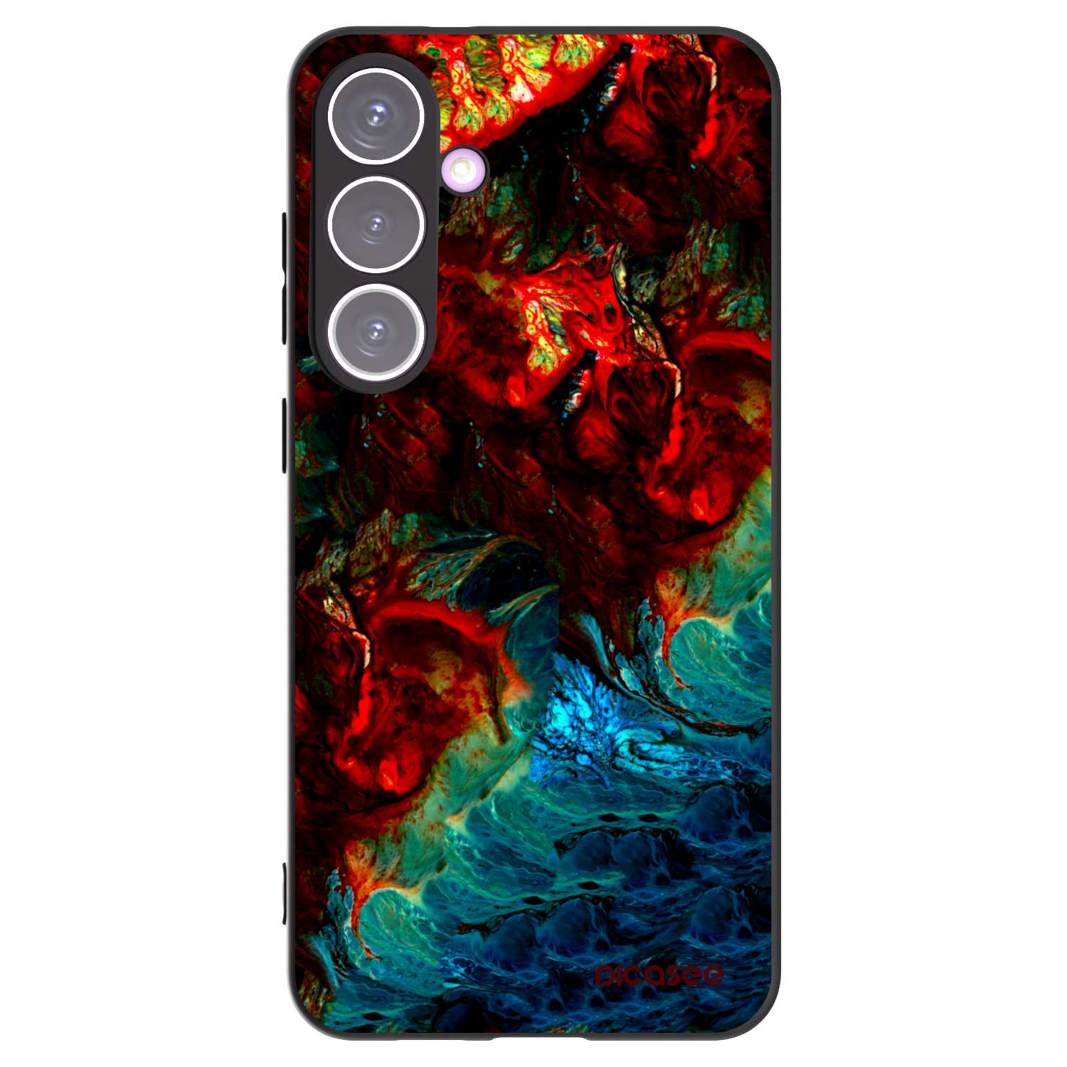 Picasee crna silikonska maskica za Samsung Galaxy S24+ S926B 5G - Universe