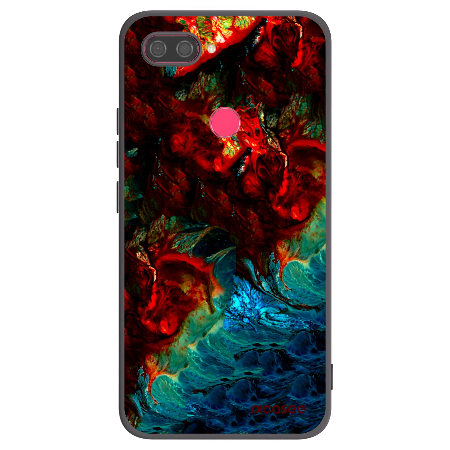Picasee crna silikonska maskica za Xiaomi Mi 8 Lite - Universe