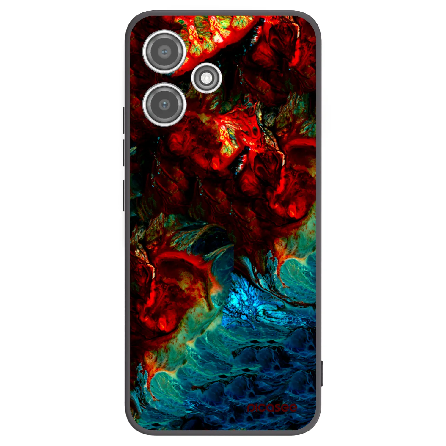 Picasee crna silikonska maskica za Xiaomi Redmi 12 5G - Universe