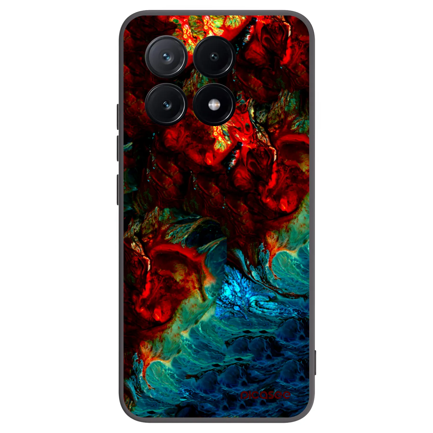 Picasee crna silikonska maskica za Xiaomi Poco X6 Pro - Universe
