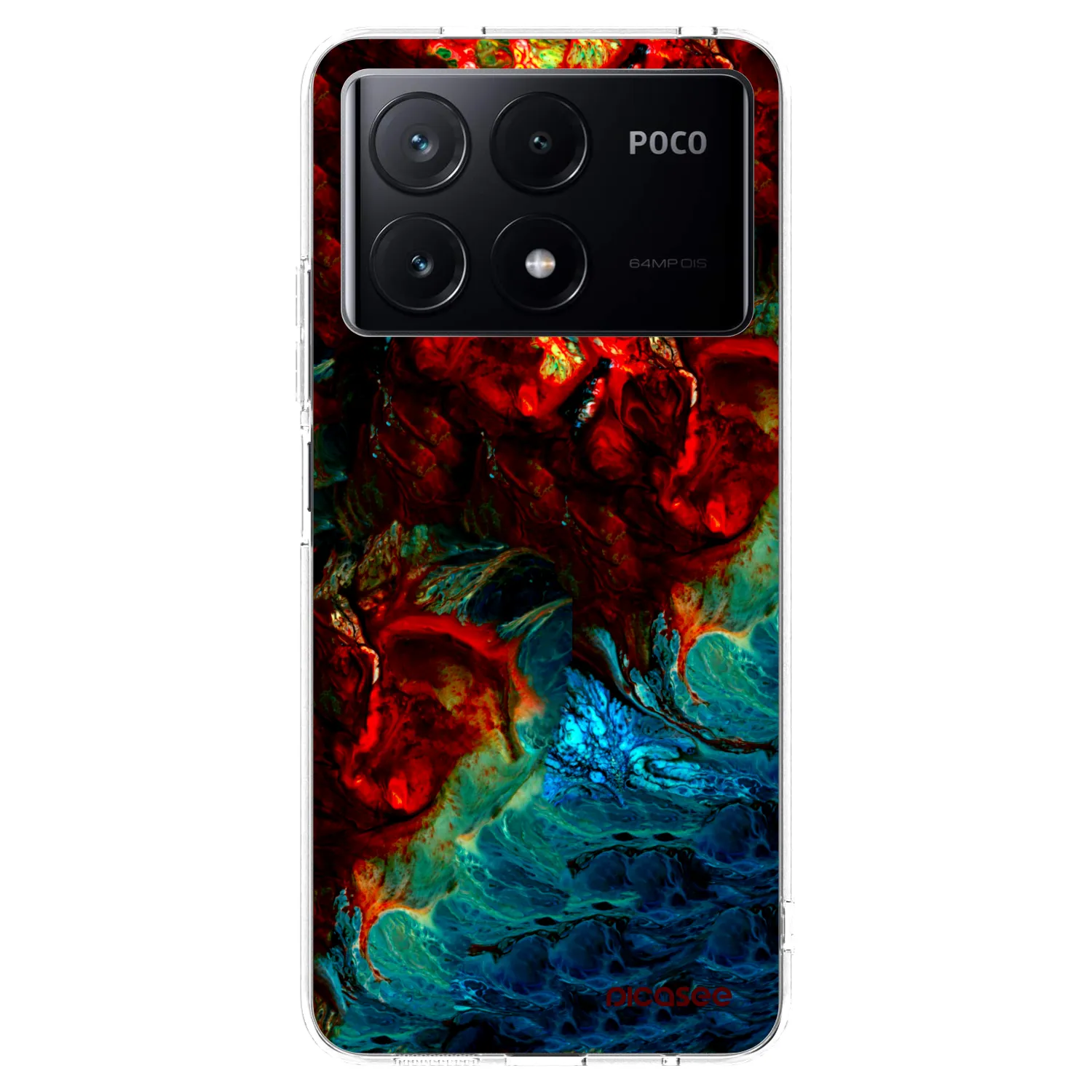 Picasee silikonska prozirna maskica za Xiaomi Poco X6 Pro - Universe