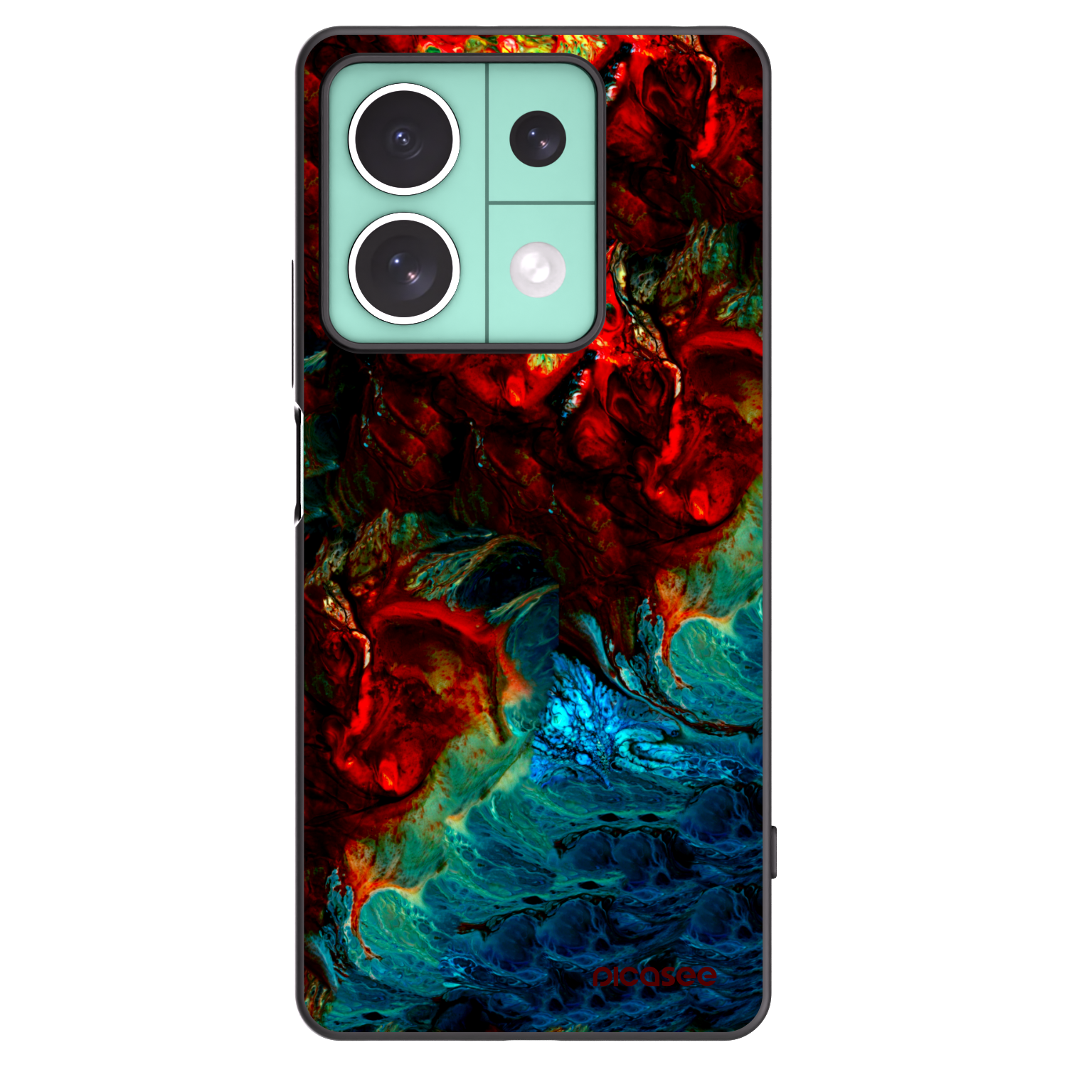 Picasee crna silikonska maskica za Xiaomi Redmi Note 13 5G - Universe