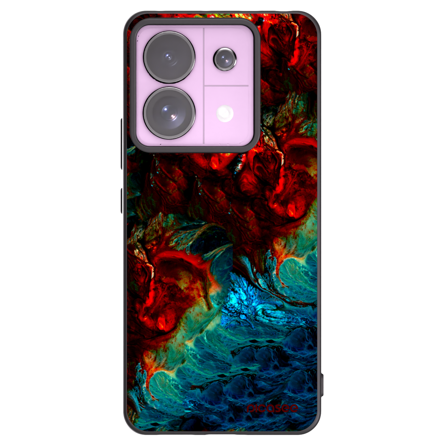 Picasee crna silikonska maskica za Xiaomi Redmi Note 13 Pro 5G - Universe