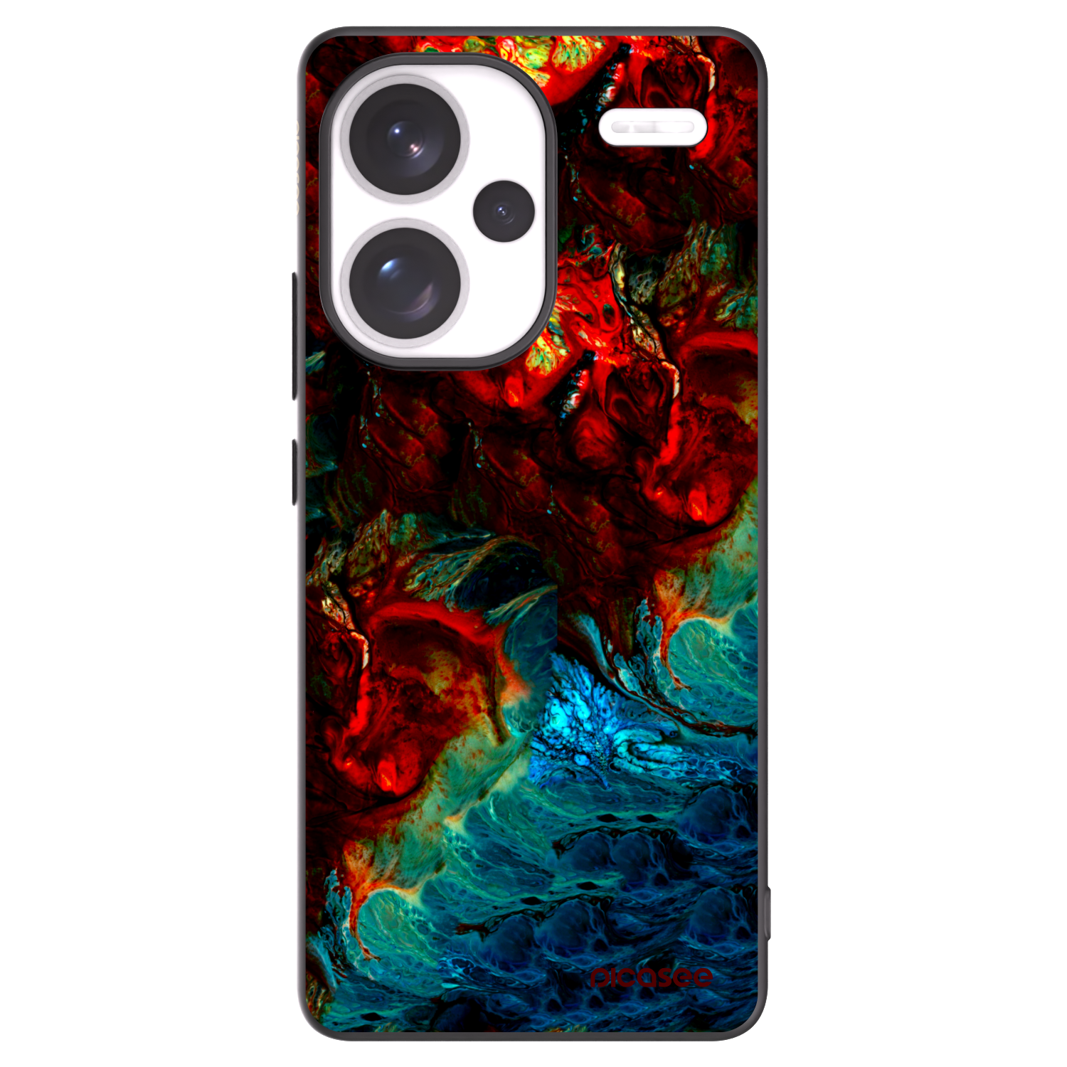 Picasee crna silikonska maskica za Xiaomi Redmi Note 13 Pro+ 5G - Universe