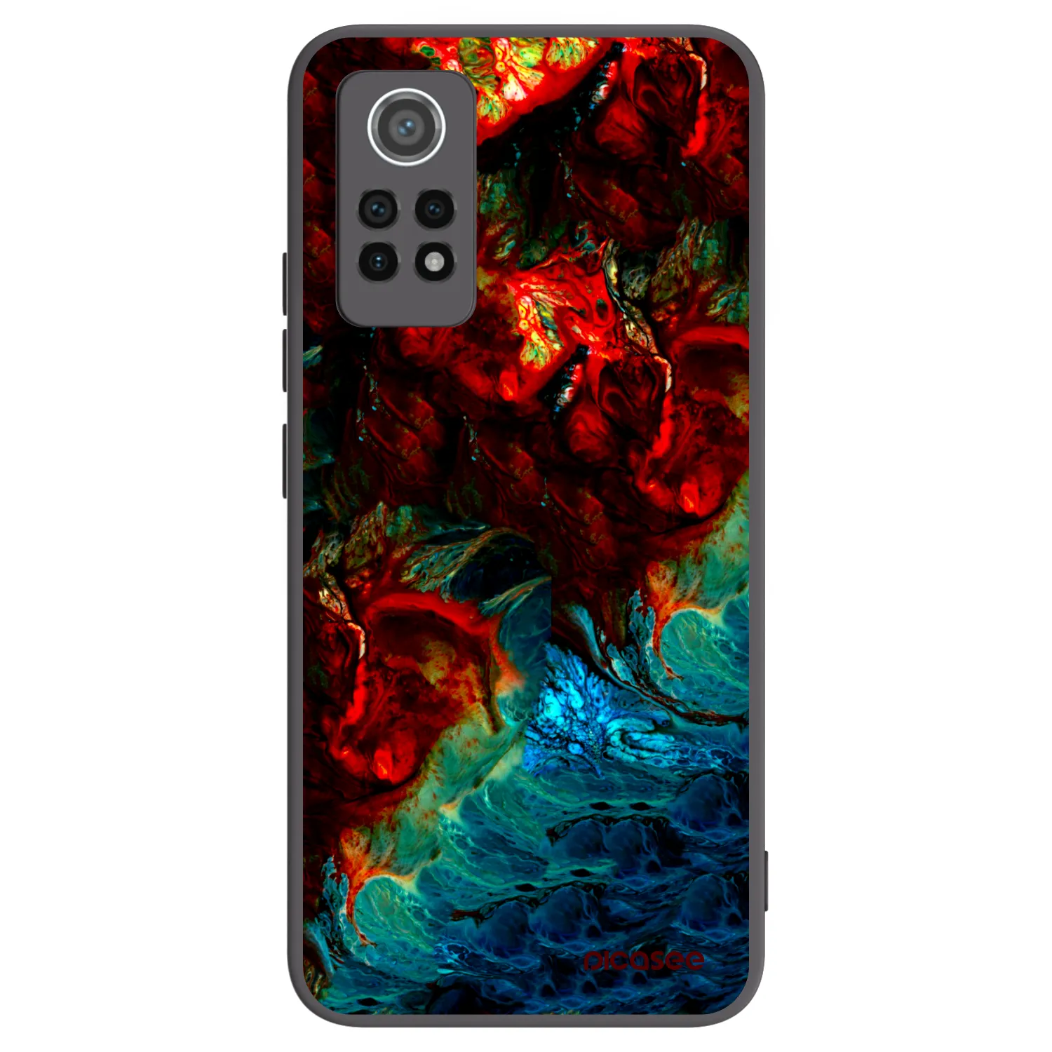 Picasee crna silikonska maskica za Xiaomi Redmi Note 12 Pro 4G - Universe