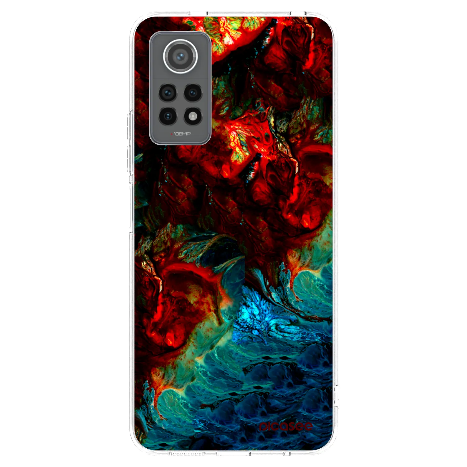 Picasee silikonska prozirna maskica za Xiaomi Redmi Note 12 Pro 4G - Universe