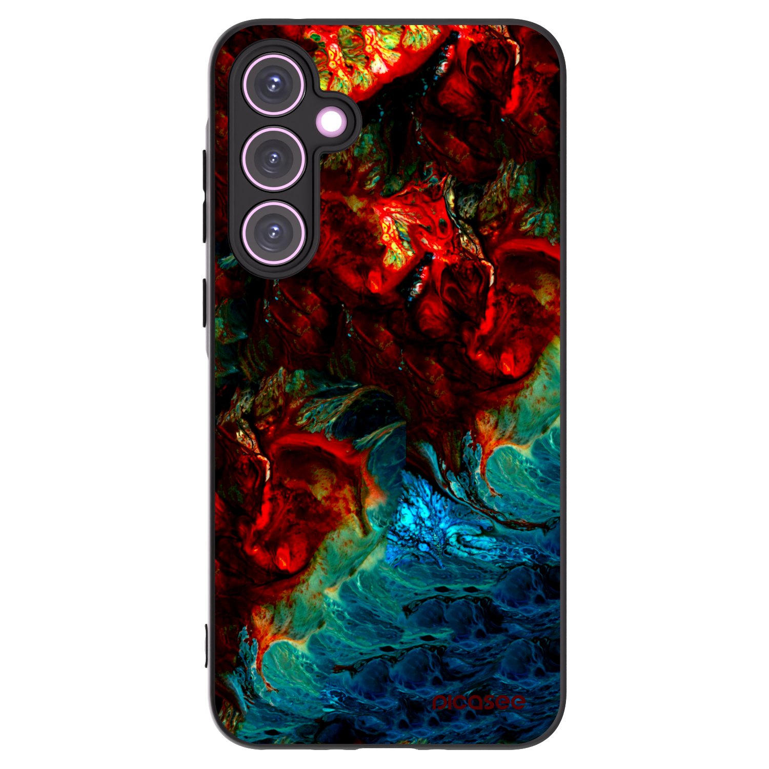 Picasee crna silikonska maskica za Samsung Galaxy A35 5G A356B - Universe