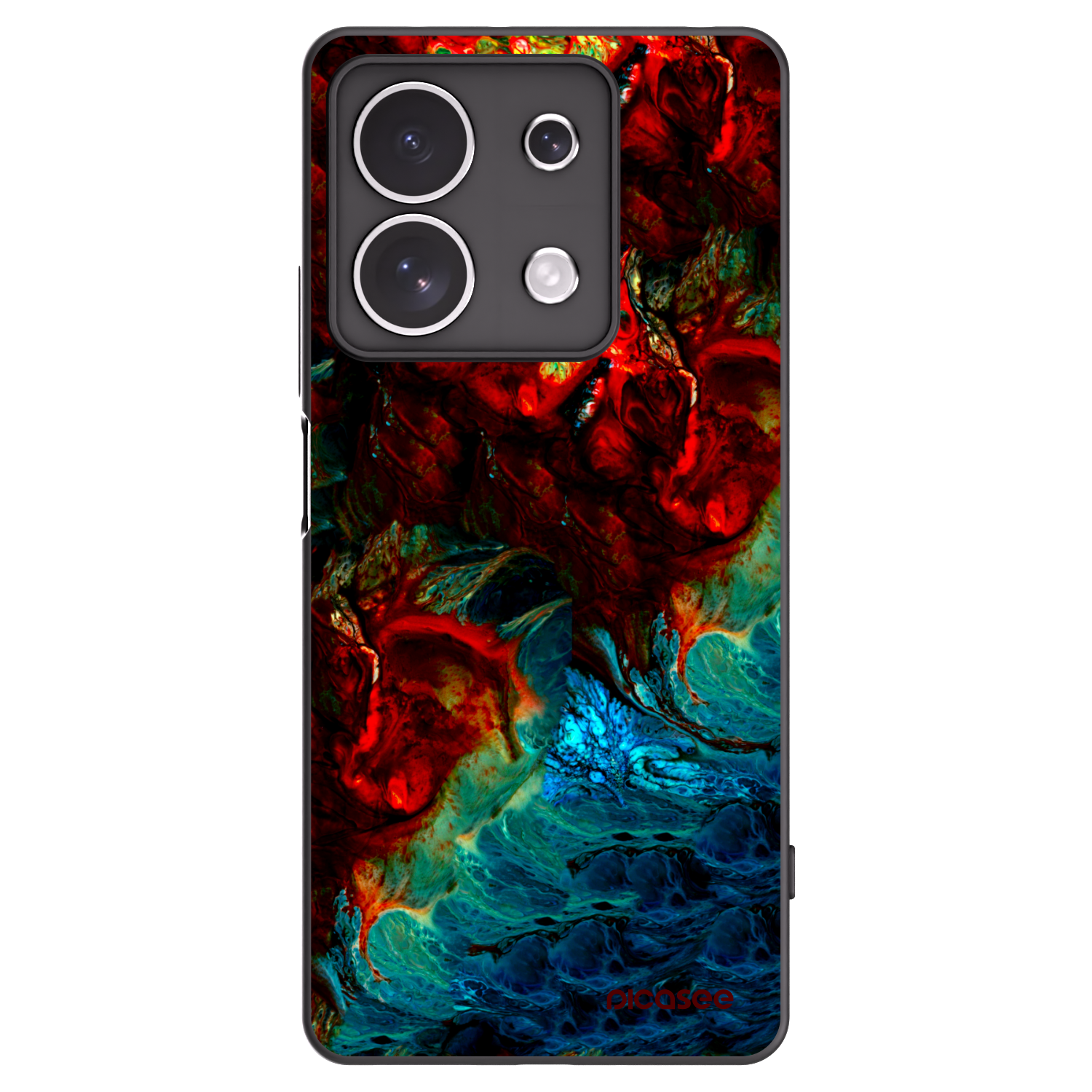 Picasee crna silikonska maskica za Xiaomi Redmi Note 13 4G - Universe