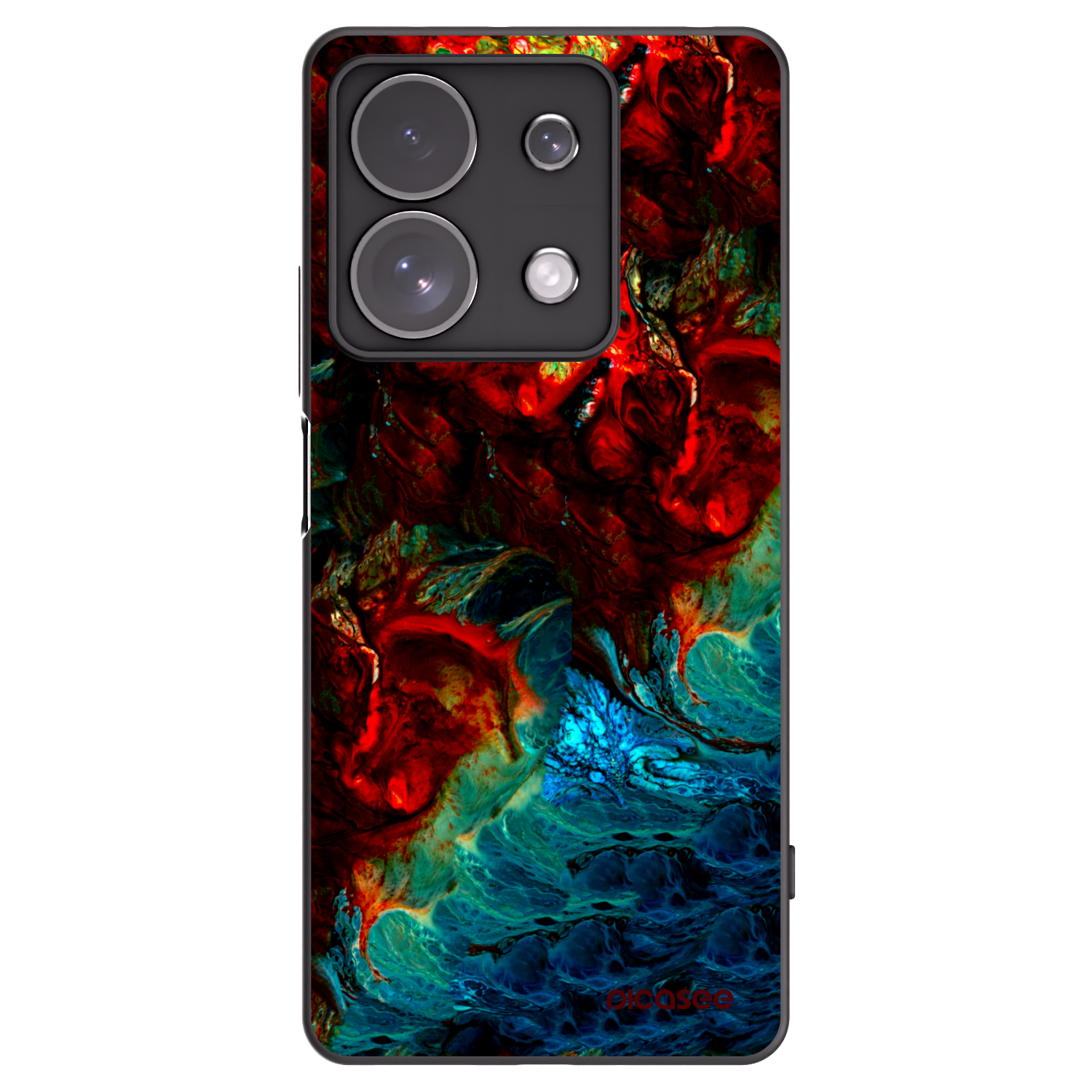 Picasee crna silikonska maskica za Xiaomi Redmi Note 13 Pro 4G - Universe