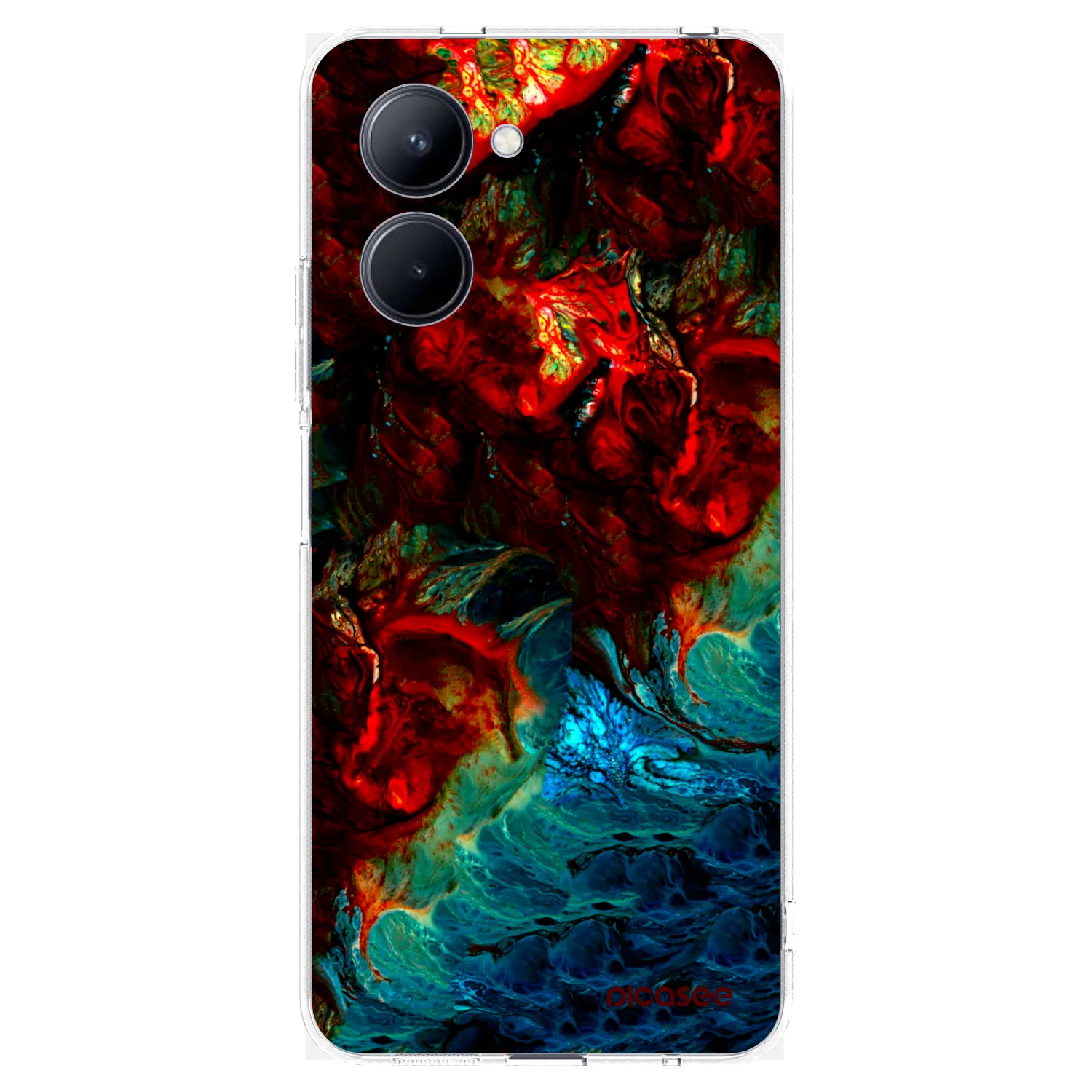 Picasee silikonska prozirna maskica za Realme C33 (2023) - Universe