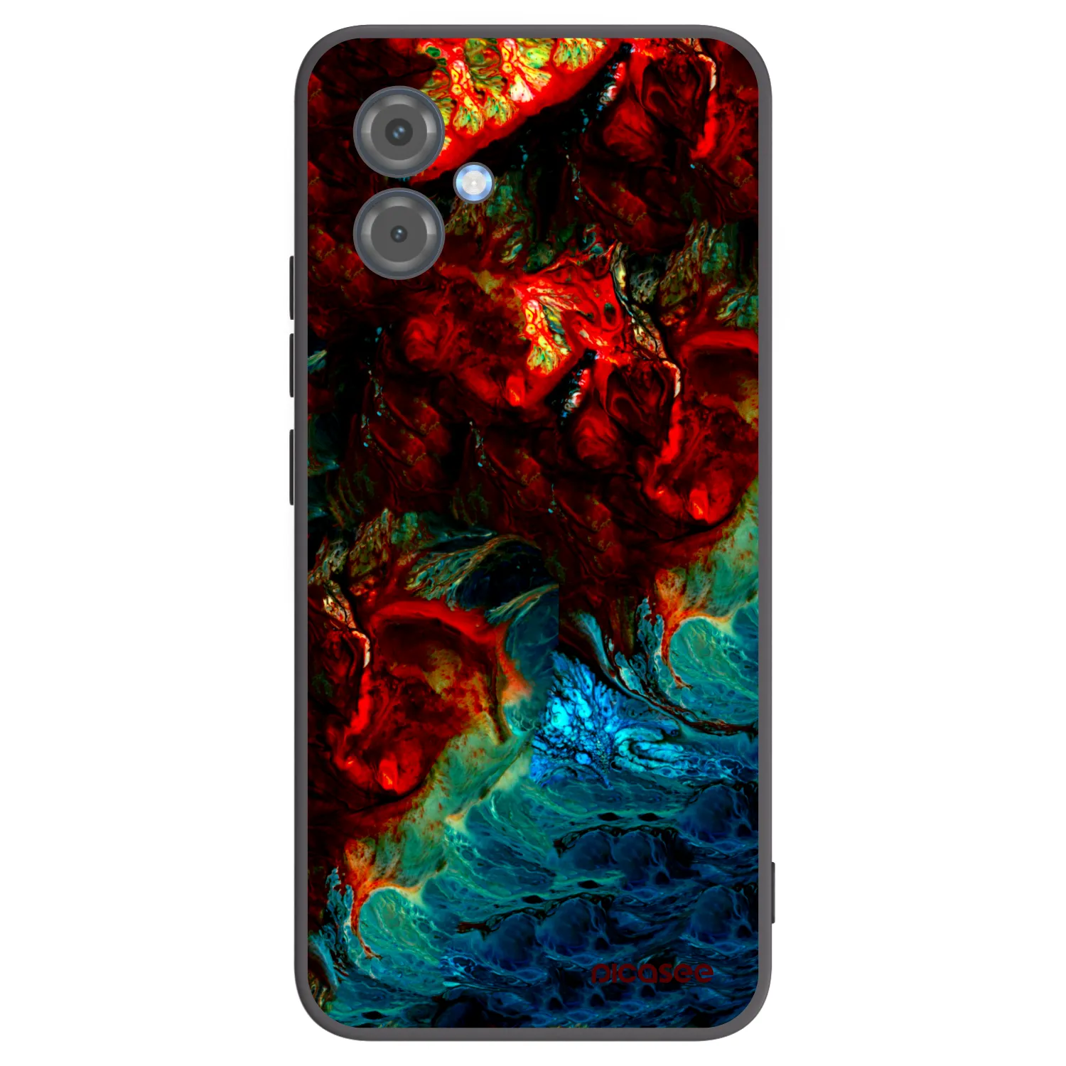 Picasee crna silikonska maskica za Motorola Moto G14 - Universe