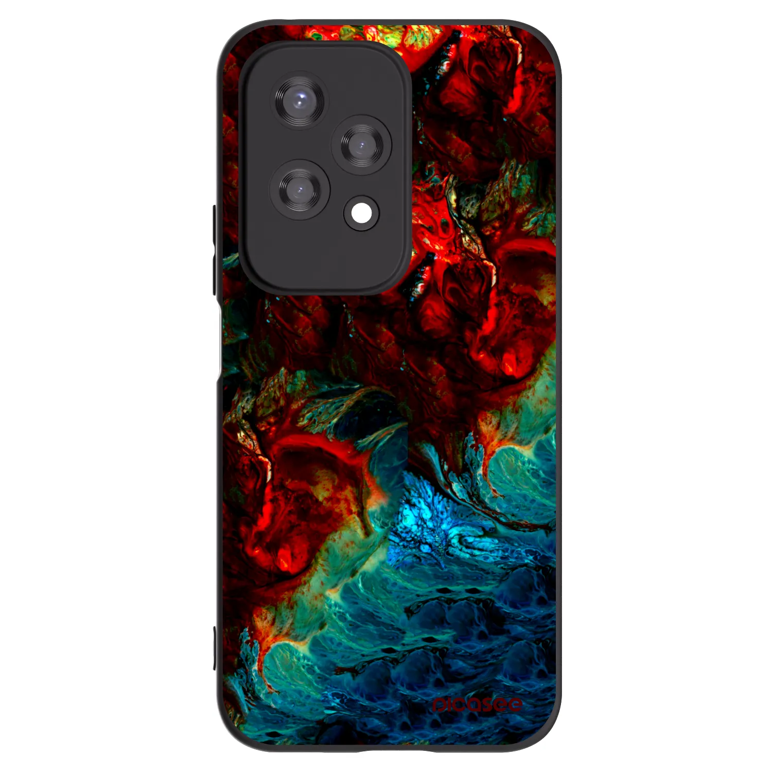 Picasee crna silikonska maskica za Honor 200 Lite - Universe