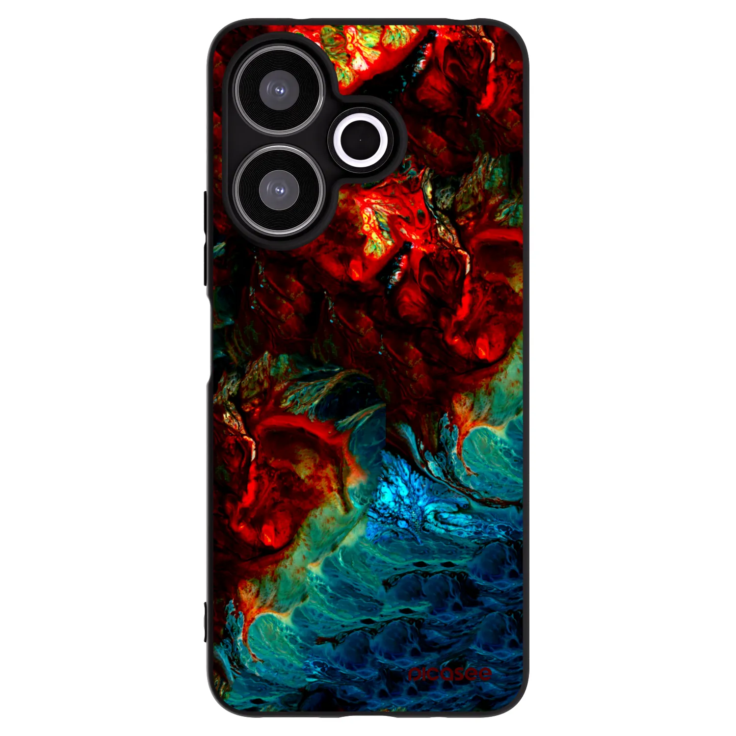Picasee crna silikonska maskica za Xiaomi Redmi 13 4G - Universe