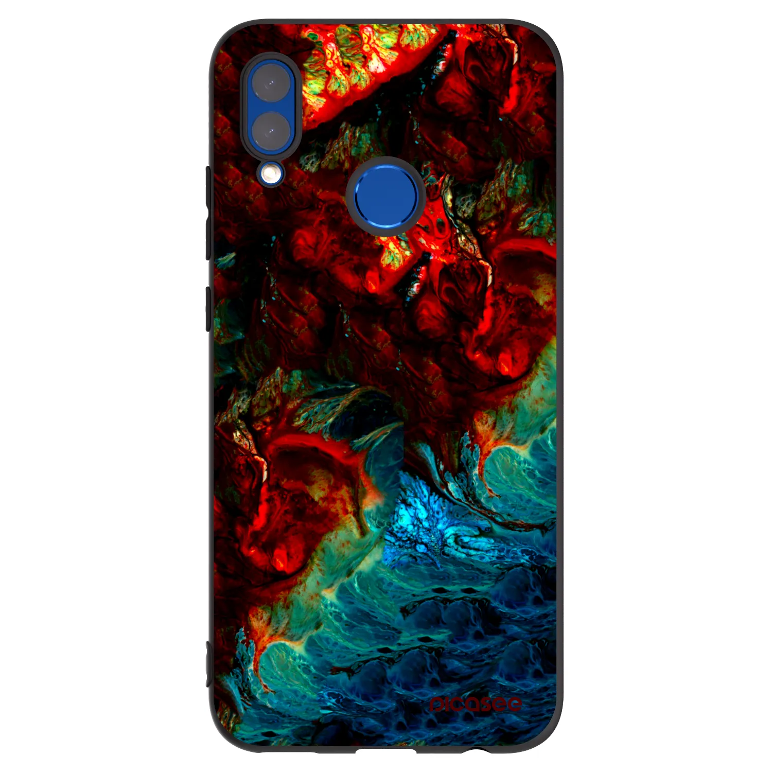 Picasee crna silikonska maskica za Huawei P Smart 2019 - Universe