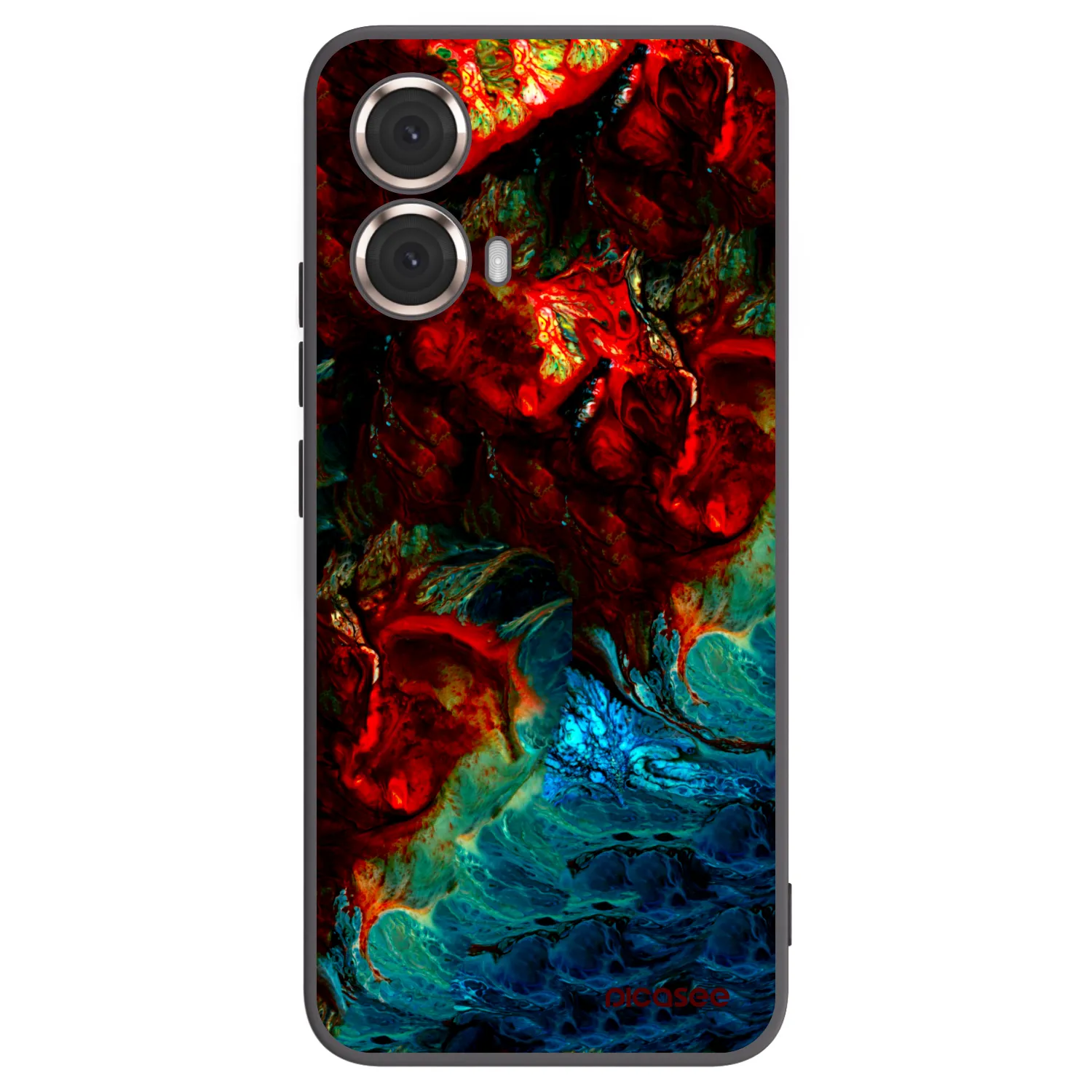 Picasee crna silikonska maskica za Motorola Moto G85 - Universe