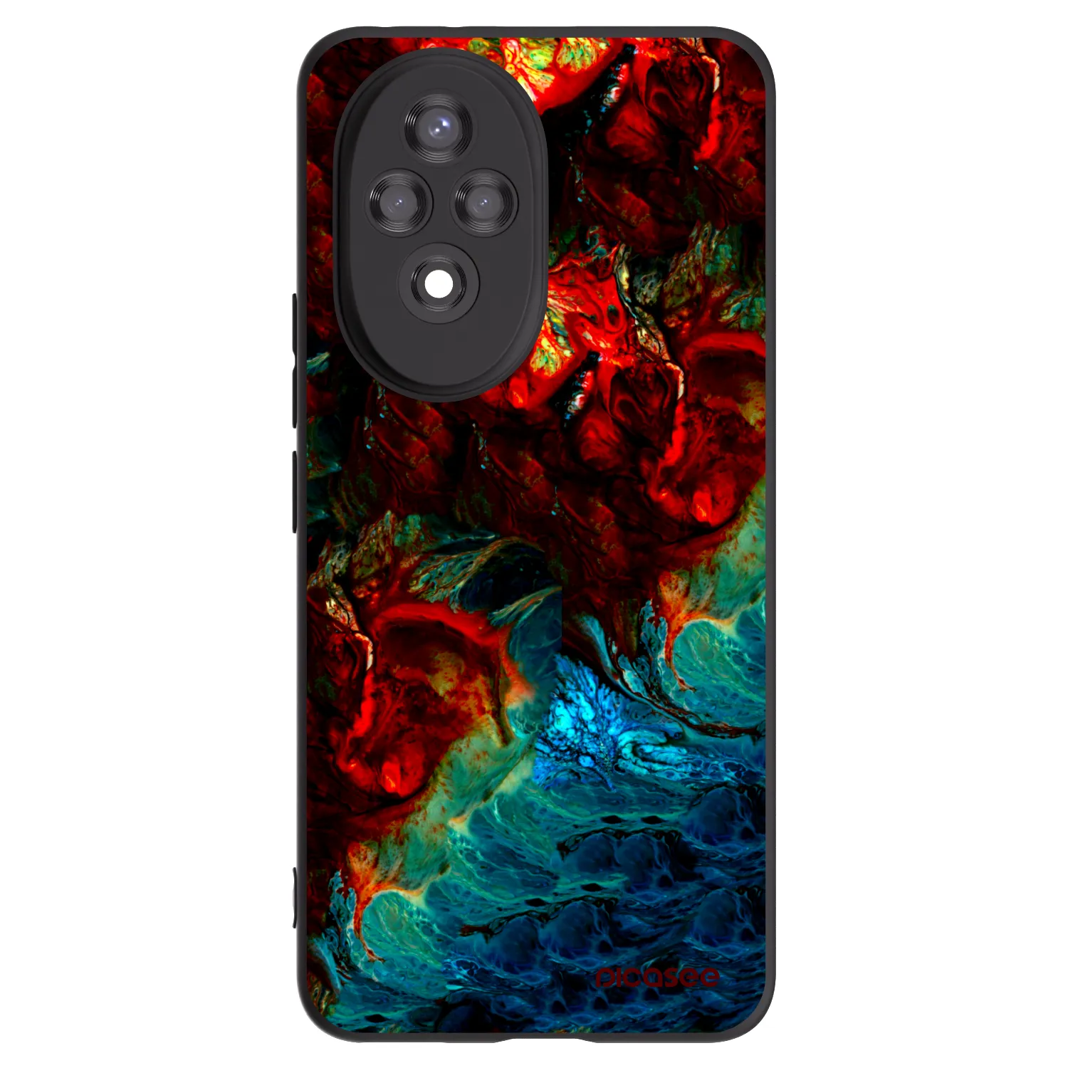 Picasee crna silikonska maskica za Honor 200 Pro 5G - Universe