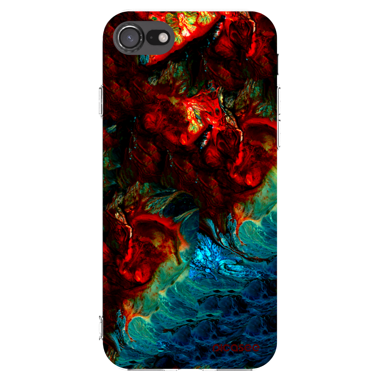 Picasee silikonska prozirna maskica za Apple iPhone 7 - Universe