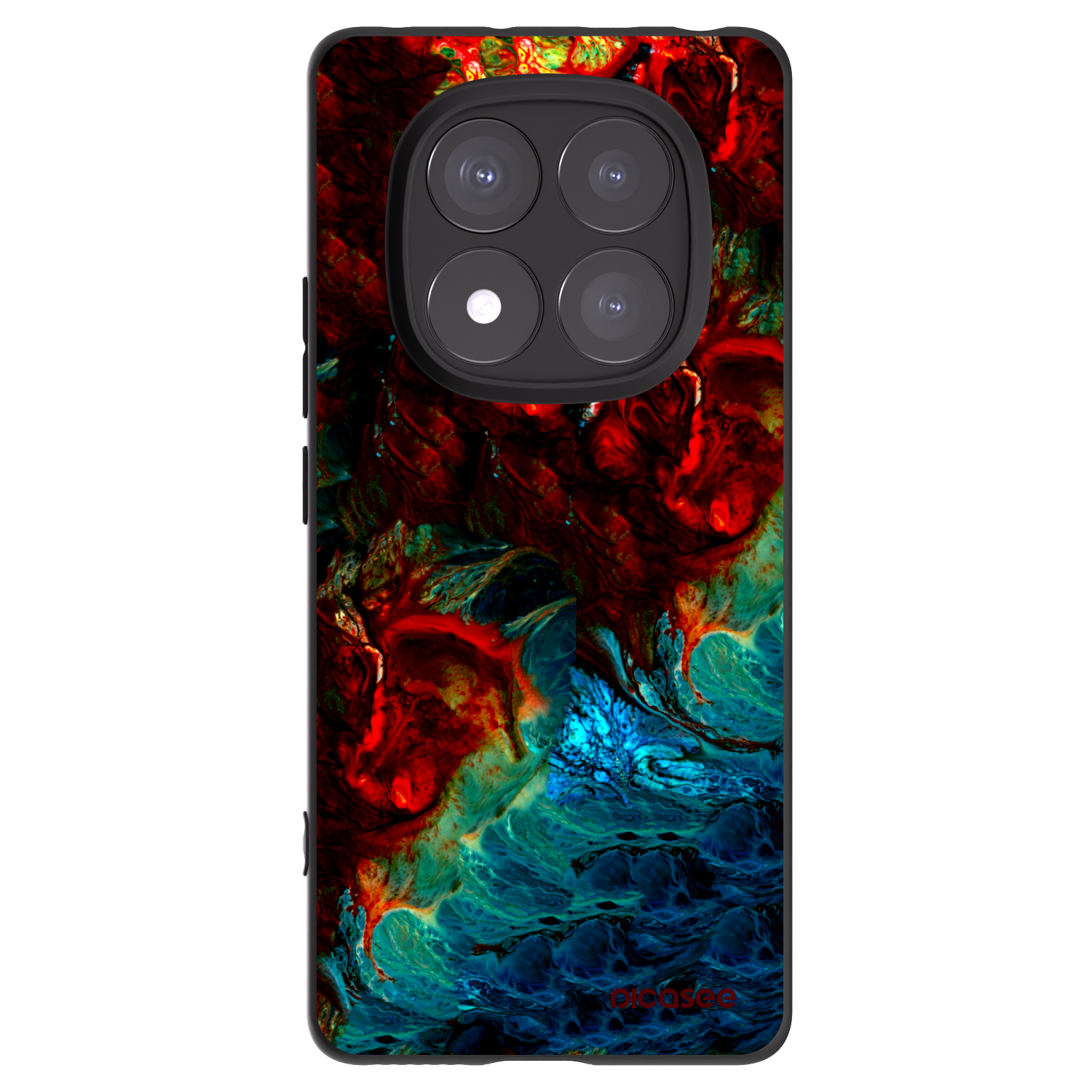 Picasee crna silikonska maskica za Xiaomi Redmi Note 14 Pro+ 5G - Universe