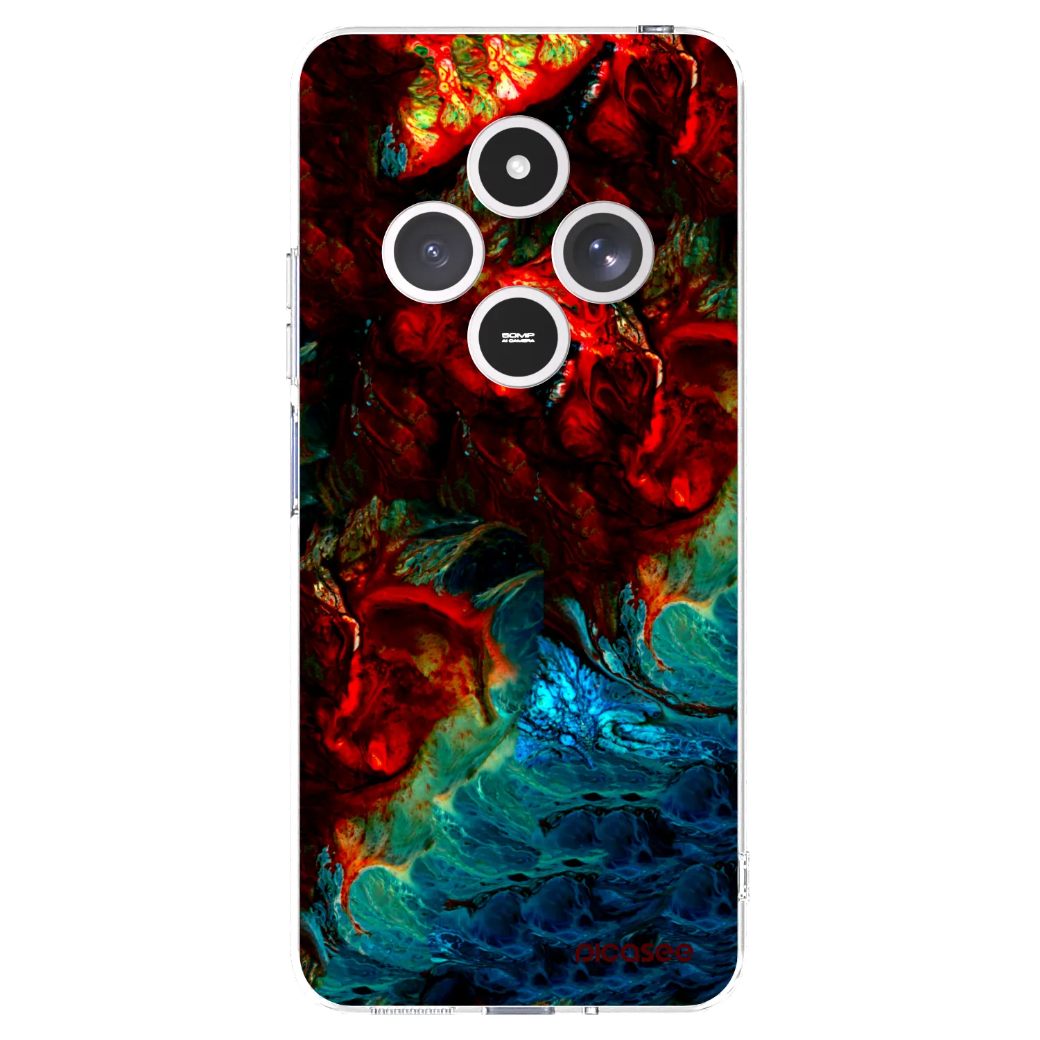 Picasee silikonska prozirna maskica za Xiaomi Redmi 14C - Universe