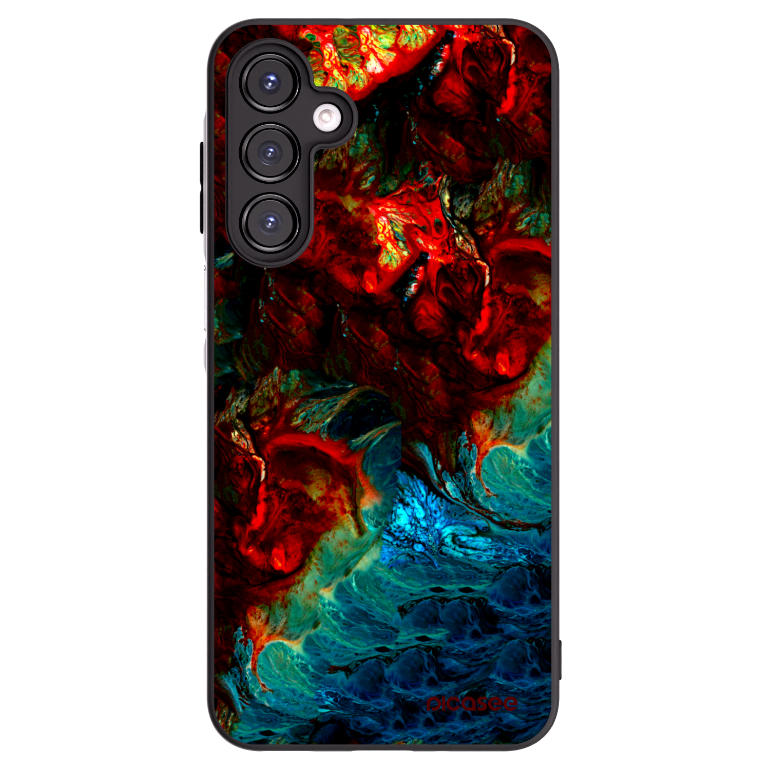 Picasee crna silikonska maskica za Samsung Galaxy A16 5G - Universe