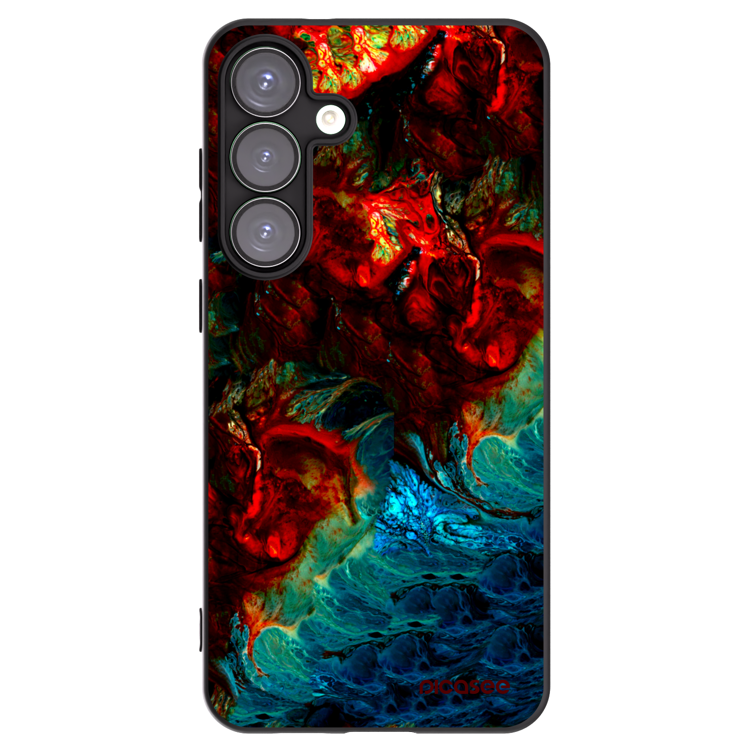 Picasee crna silikonska maskica za Samsung Galaxy S25+ 5G - Universe