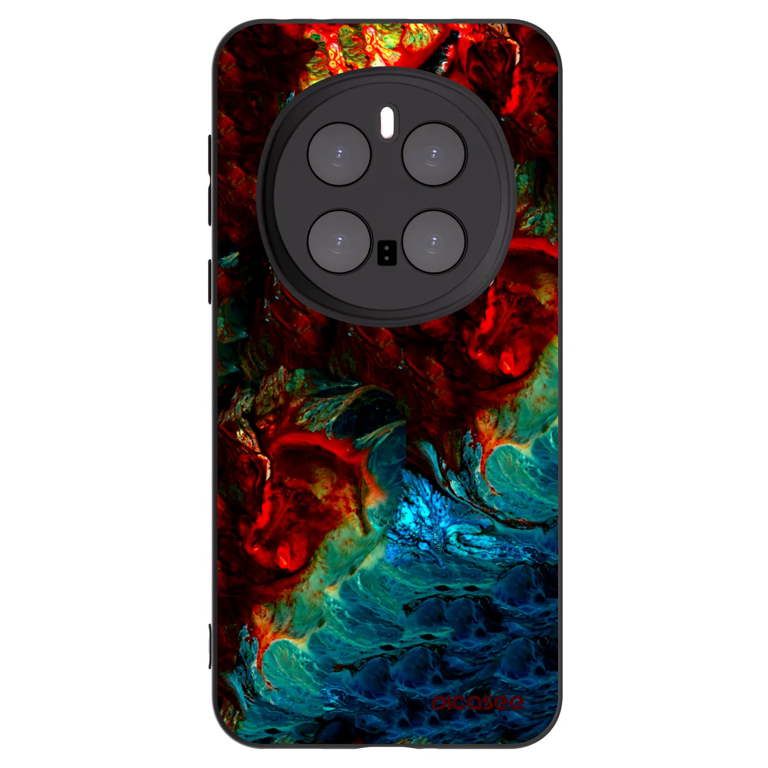Picasee crna silikonska maskica za Honor Magic7 Pro 5G - Universe