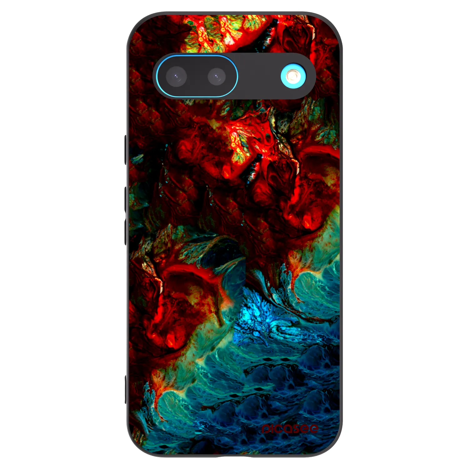 Picasee crna silikonska maskica za Google Pixel 8 - Universe
