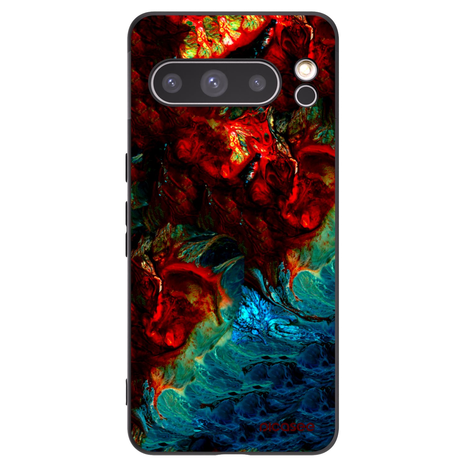 Picasee crna silikonska maskica za Google Pixel 8 Pro - Universe