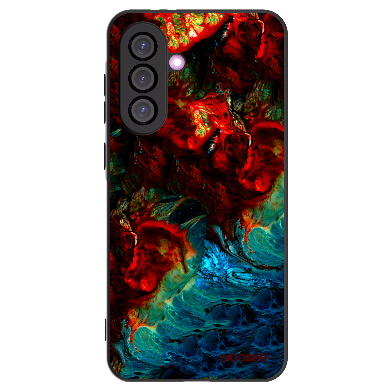 Picasee crna silikonska maskica za Samsung Galaxy A36 5G - Universe