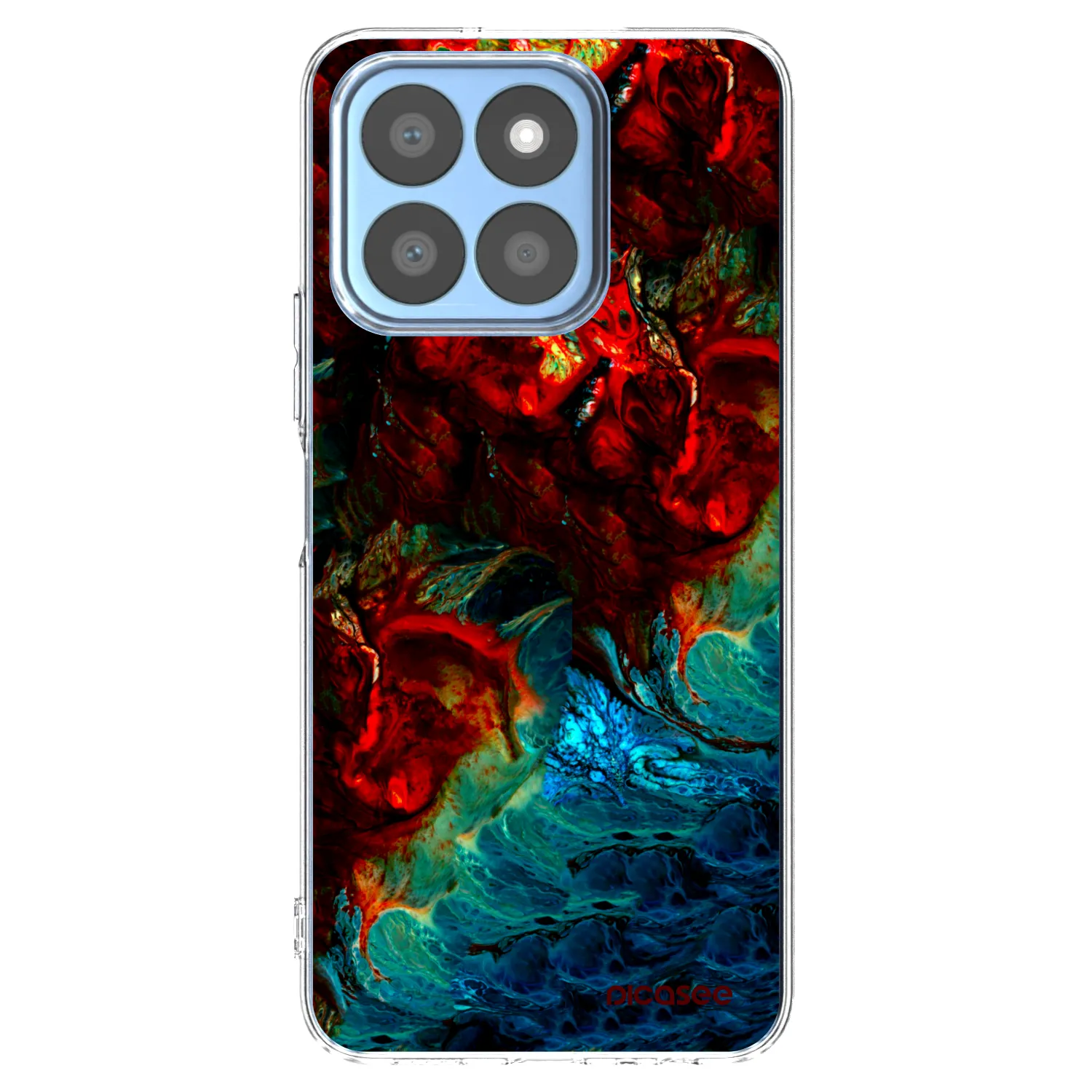 Picasee silikonska prozirna maskica za Honor X8c - Universe