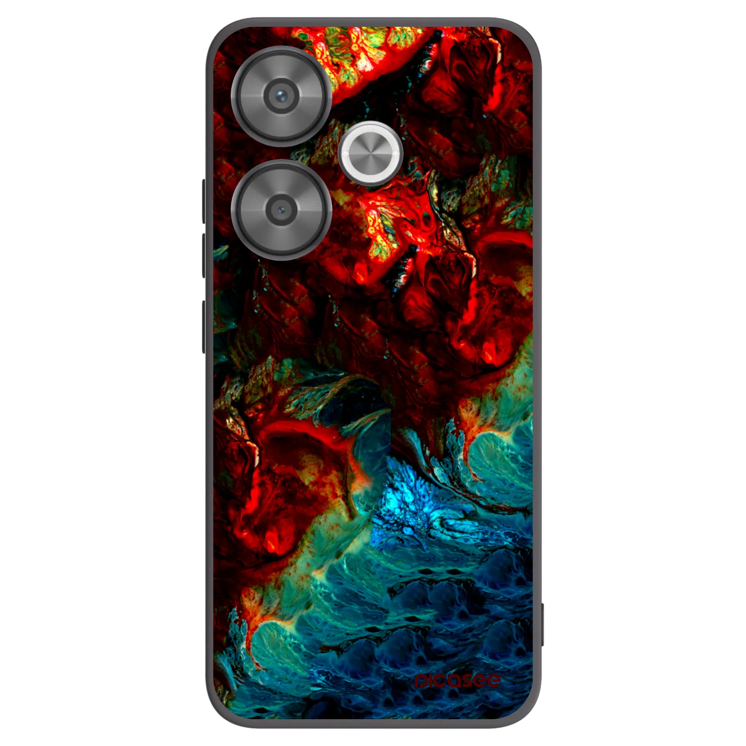 Picasee crna silikonska maskica za Xiaomi Poco F6 - Universe