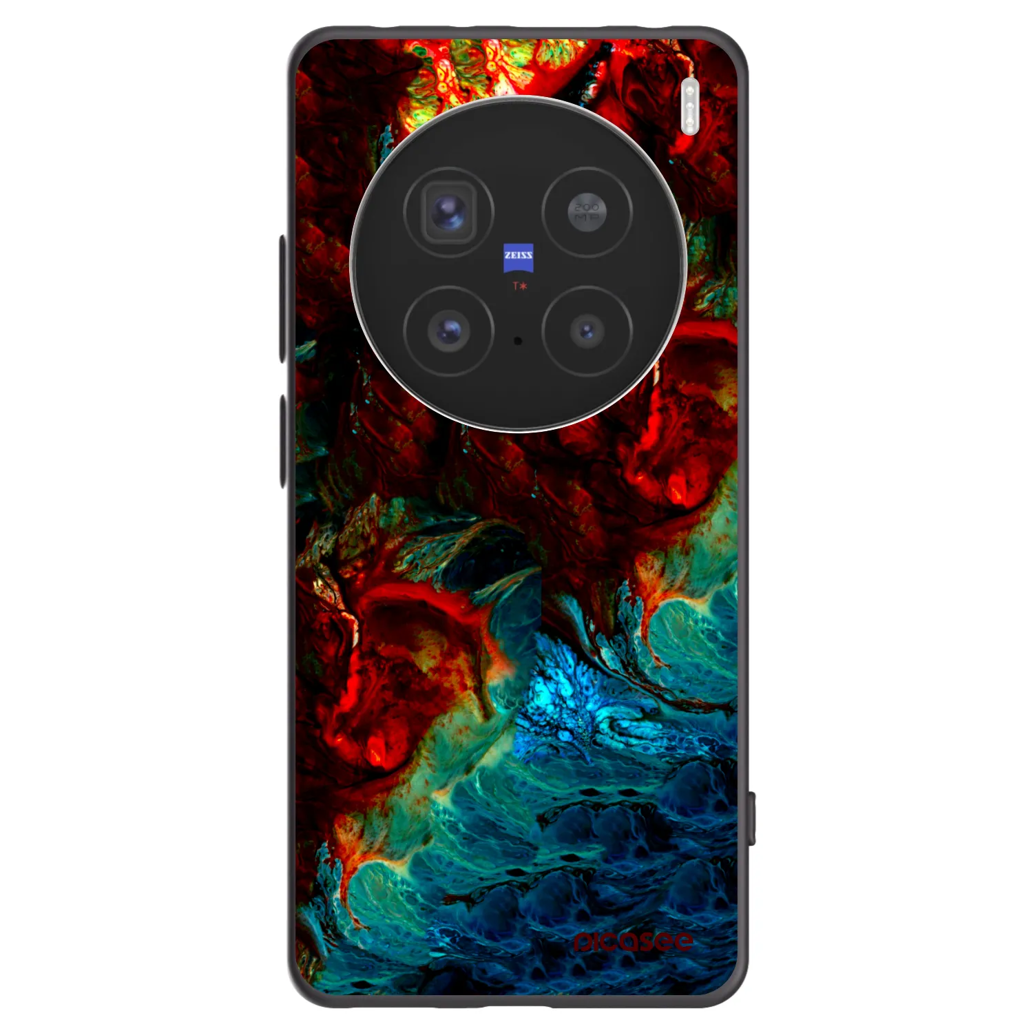 Picasee crna silikonska maskica za Vivo X200 Pro - Universe