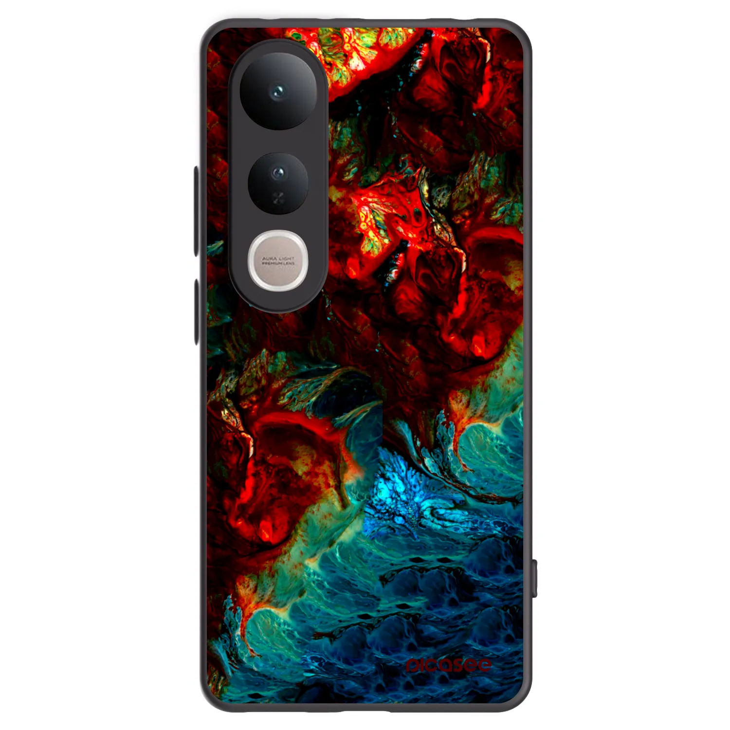Picasee crna silikonska maskica za Vivo V50 Lite 5G - Universe