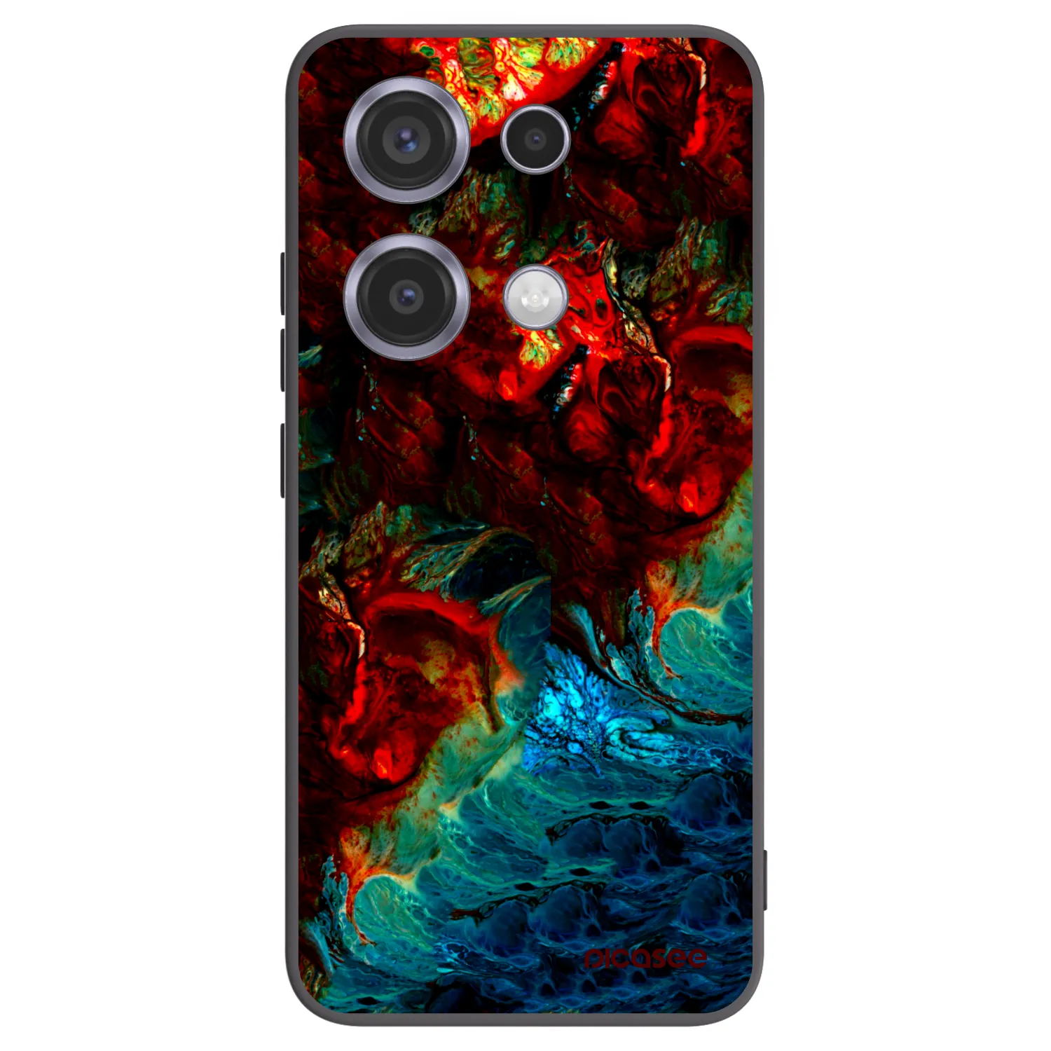 Picasee crna silikonska maskica za Xiaomi Redmi Note 14S - Universe