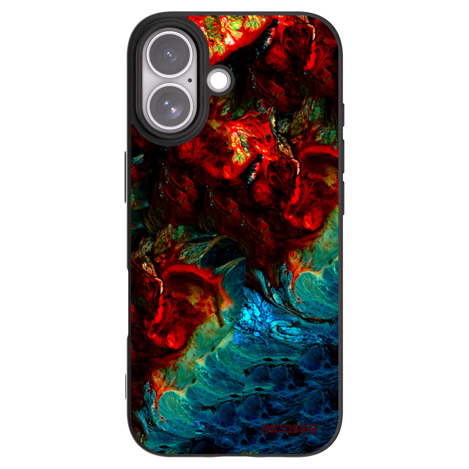 Picasee crna silikonska maskica za Apple iPhone 17 - Universe