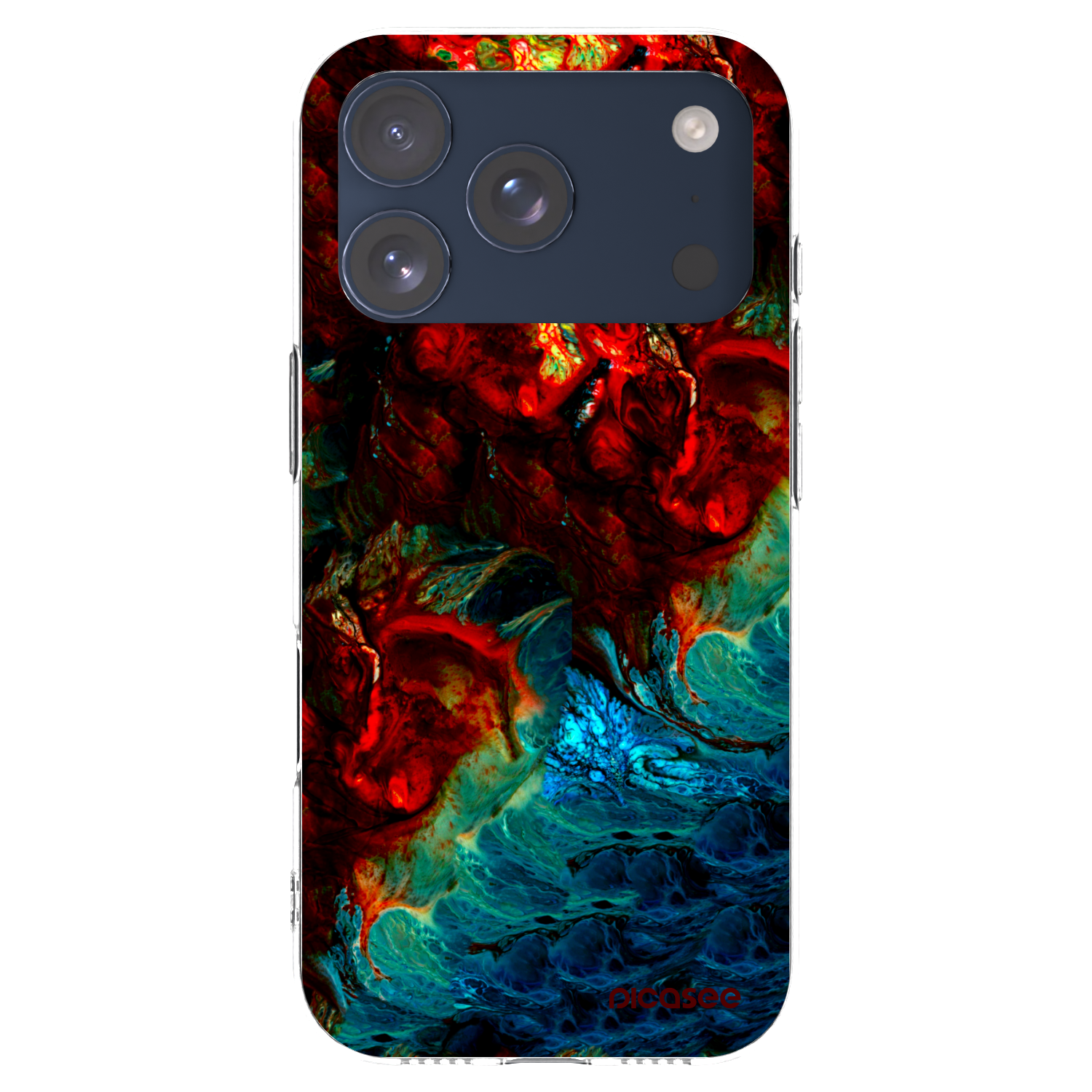 Picasee silikonska prozirna maskica za Apple iPhone 17 Pro - Universe