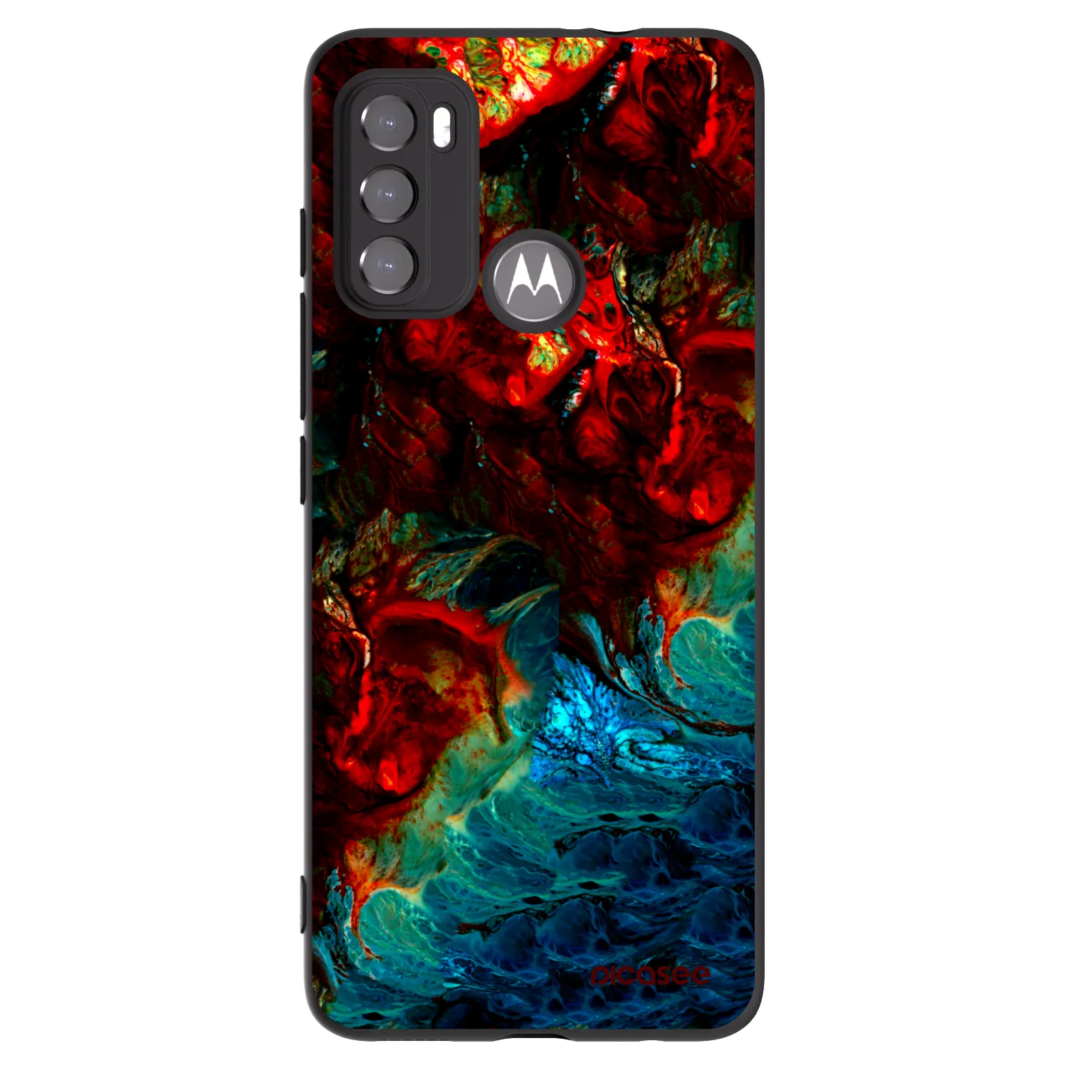 Picasee crna silikonska maskica za Motorola Edge 60 5G - Universe