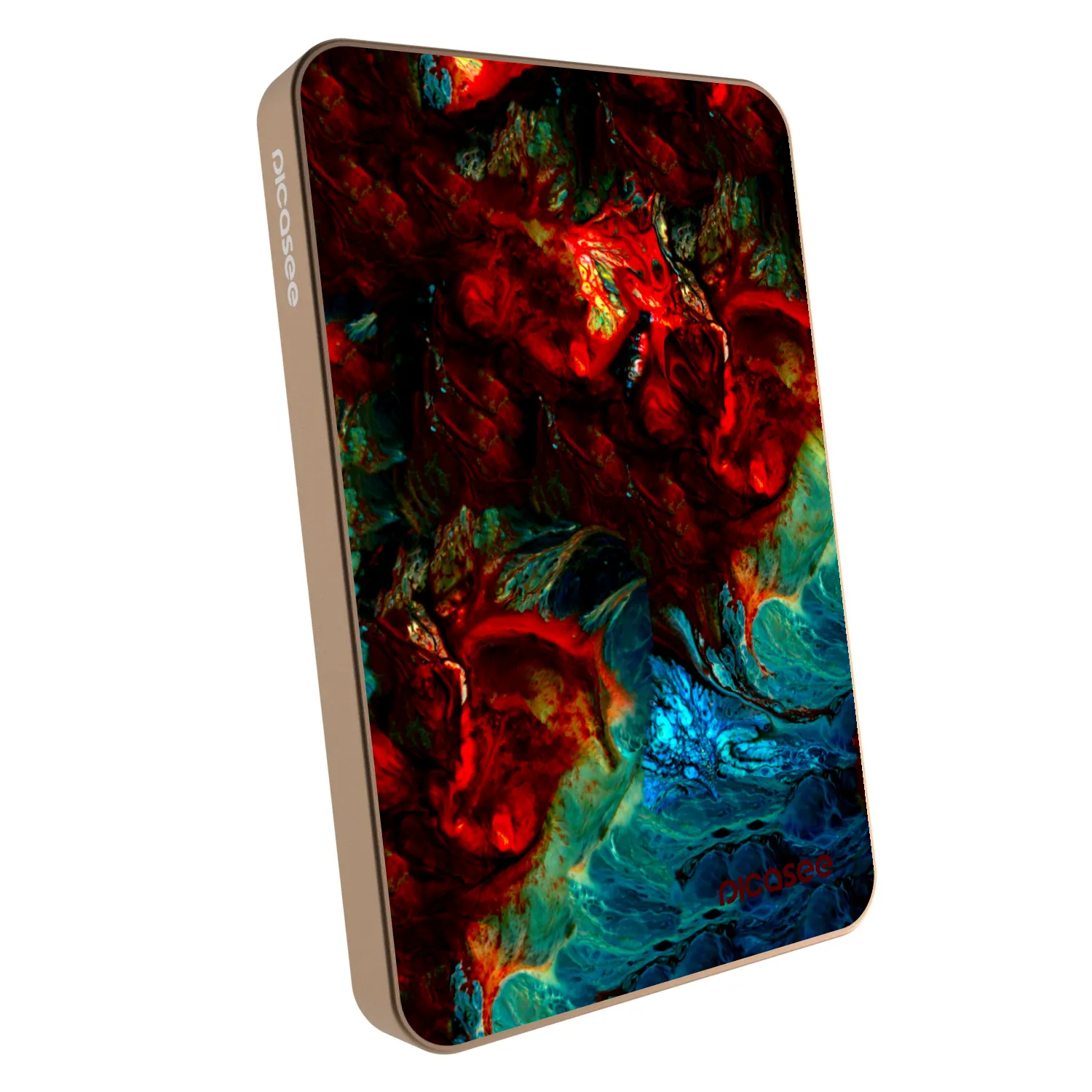 Picasee Prijenosni punjač s MagSafe 5 000 mAh Zlatni - Universe