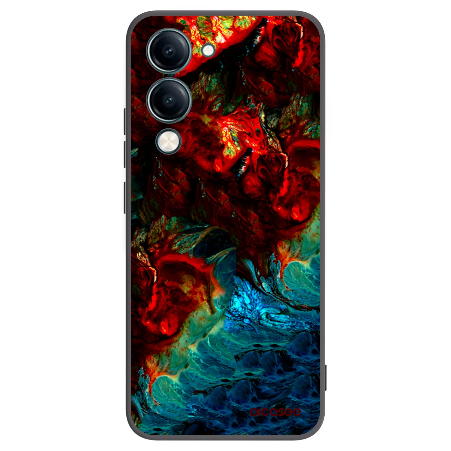 Picasee crna silikonska maskica za Vivo Y29s 5G - Universe