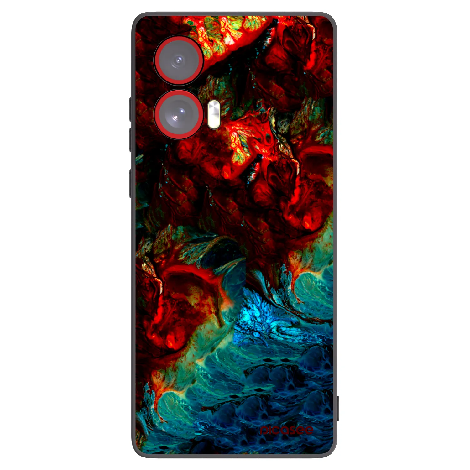 Picasee crna silikonska maskica za Motorola Edge 50 Fusion - Universe