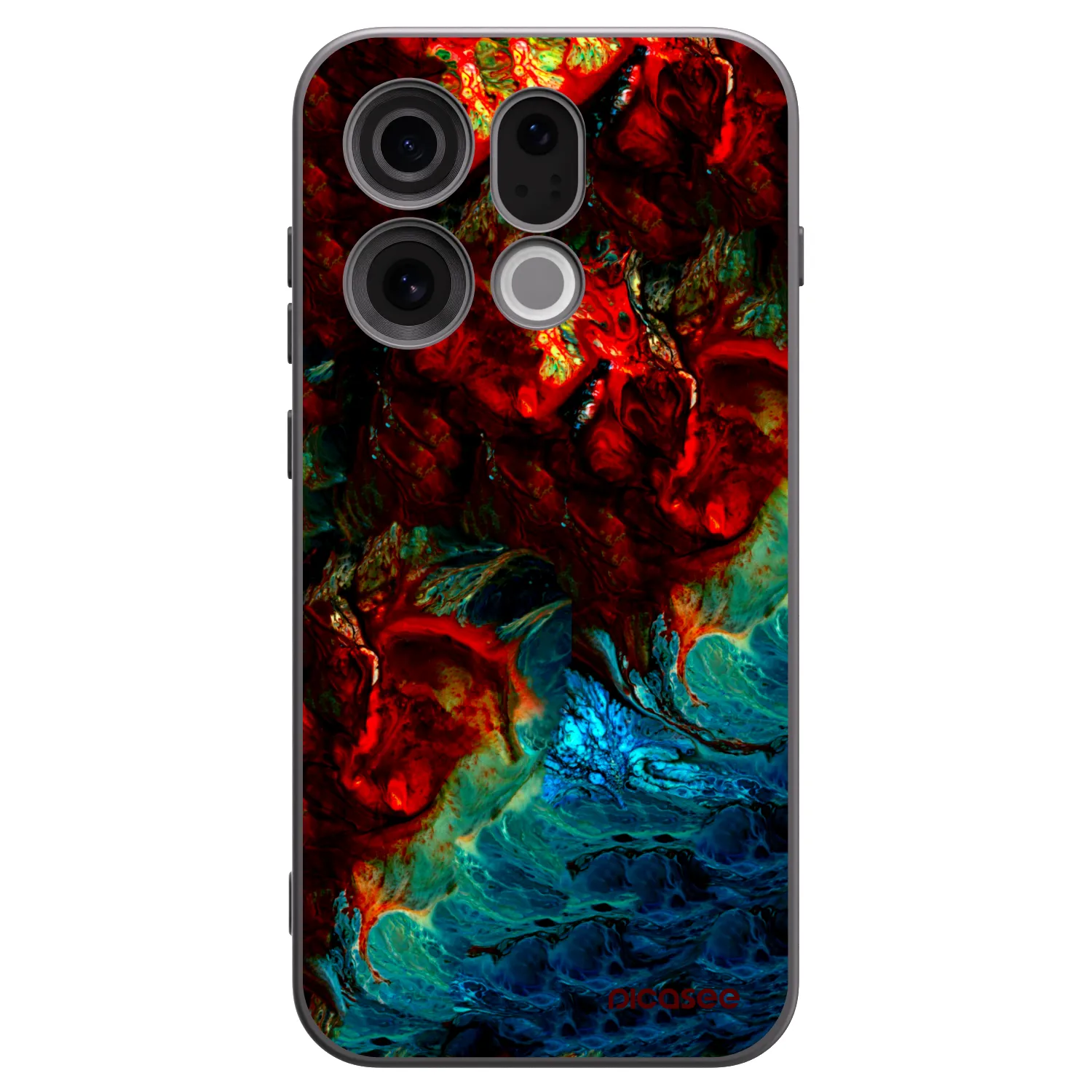 Picasee crna silikonska maskica za OPPO Find X9 - Universe