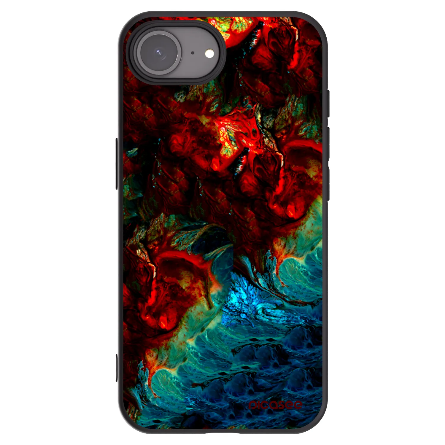 Picasee crna silikonska maskica za Apple iPhone 17e - Universe