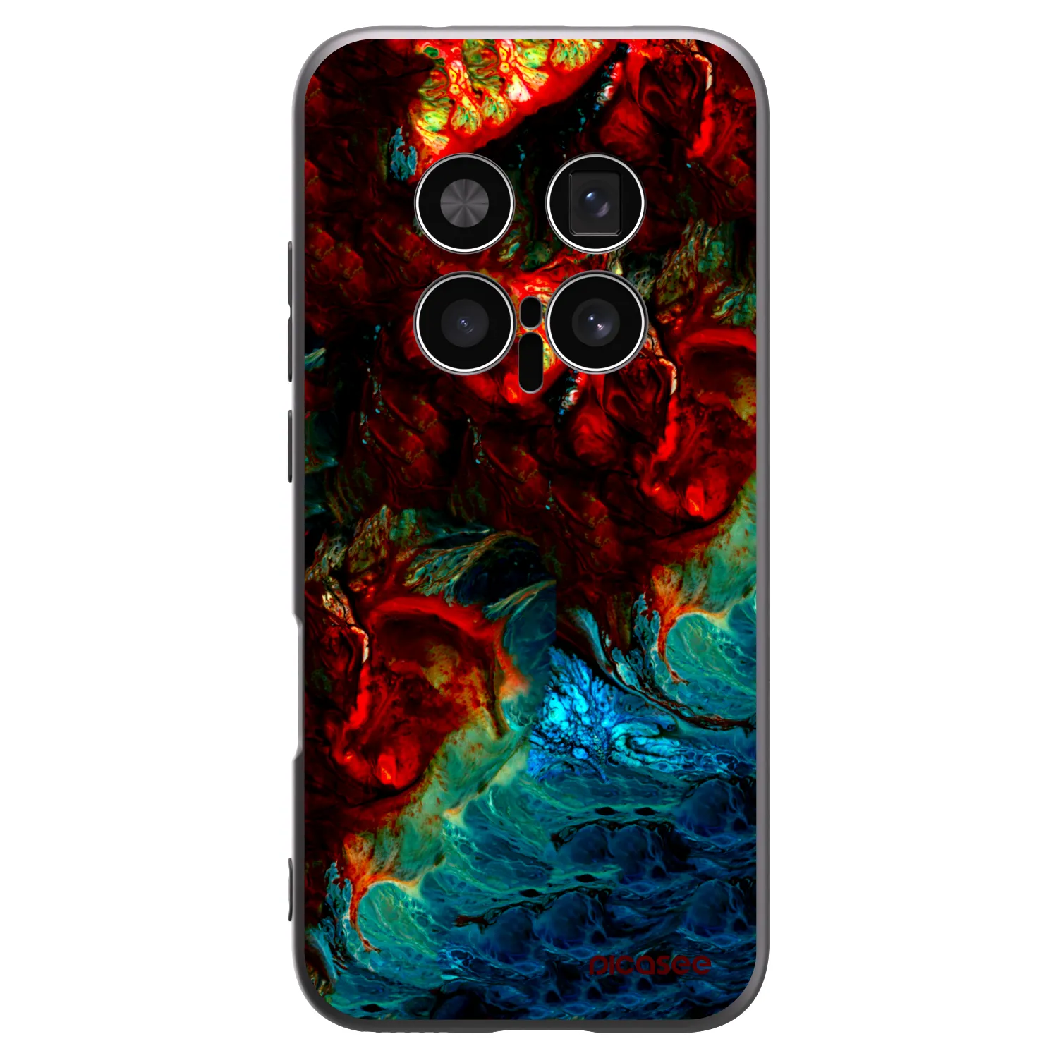 Picasee crna silikonska maskica za Honor Magic8 Pro 5G - Universe