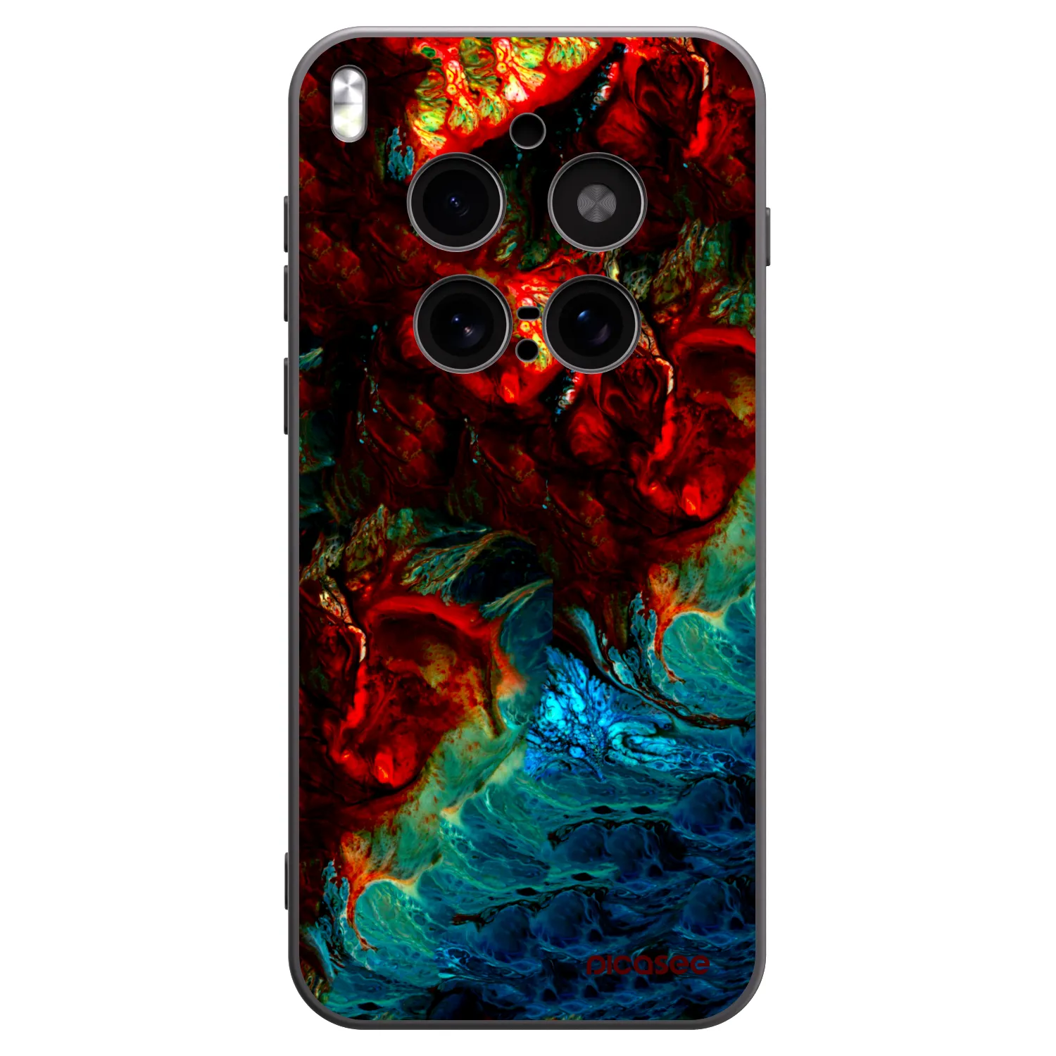 Picasee crna silikonska maskica za Vivo X300 Pro - Universe