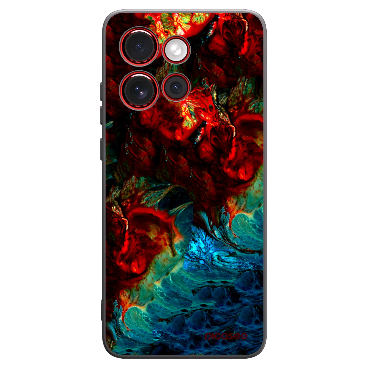 Picasee crna silikonska maskica za Motorola Edge 60 Neo 5G - Universe
