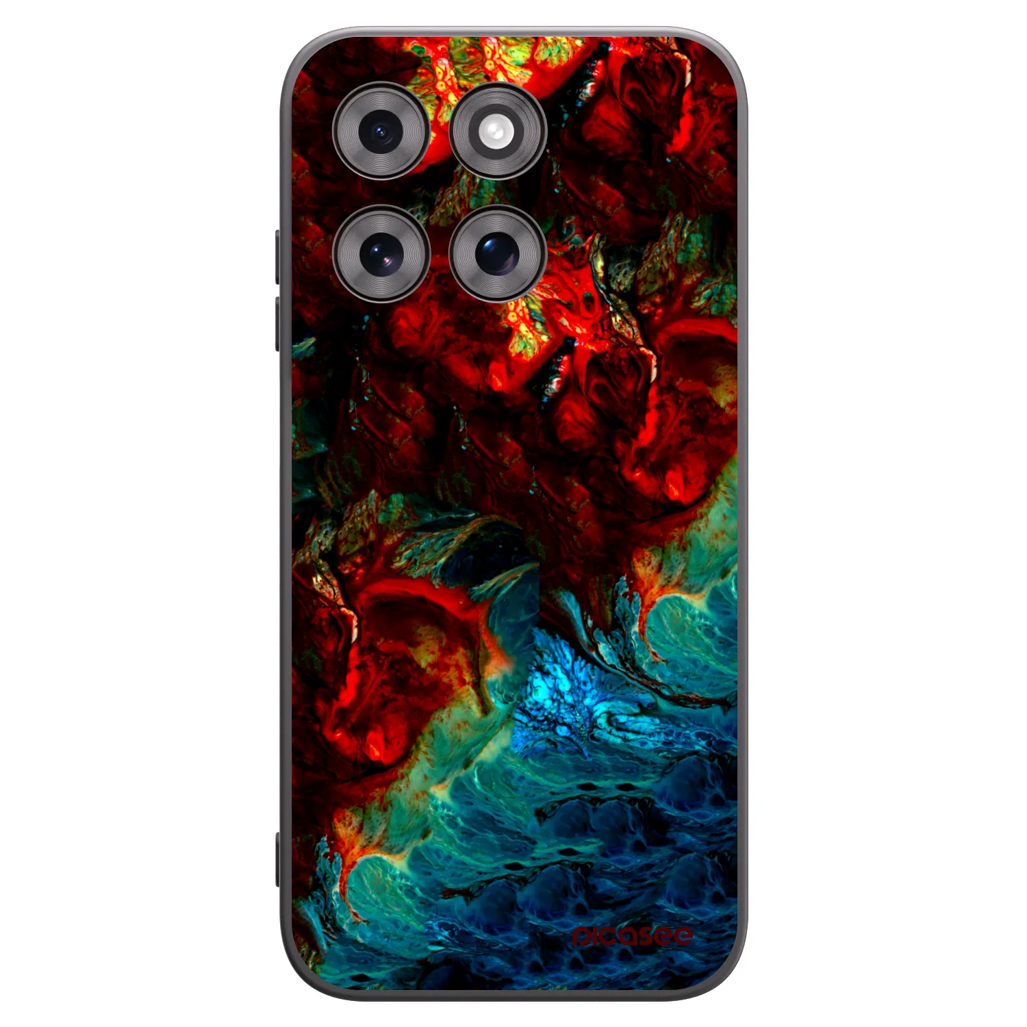 Picasee crna silikonska maskica za Motorola Moto G77 - Universe