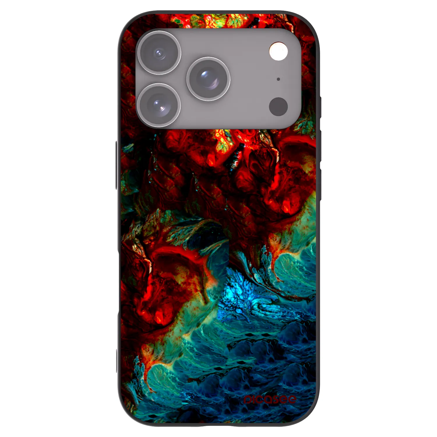 Picasee crna silikonska maskica za Apple iPhone 18 Pro - Universe