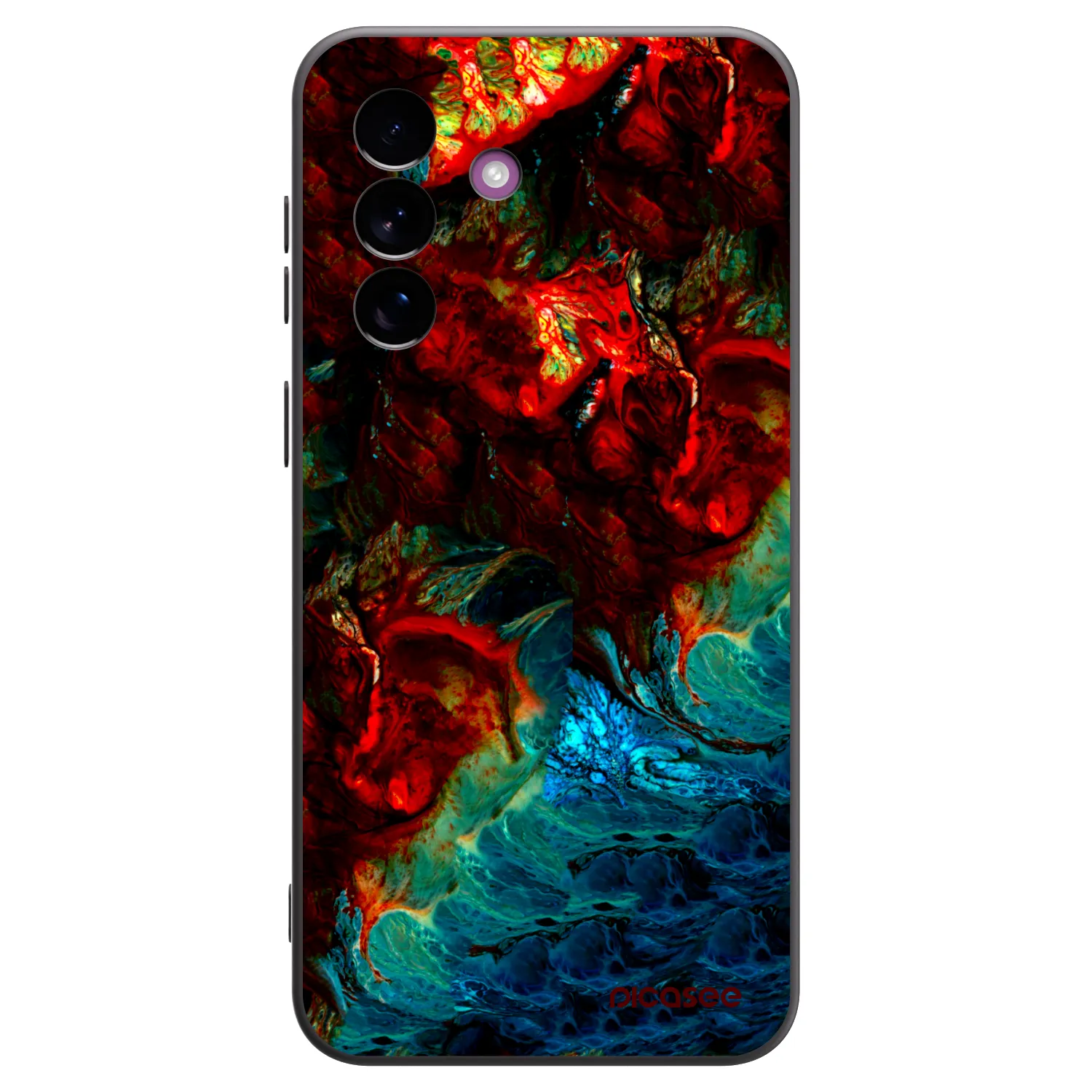 Picasee crna silikonska maskica za Samsung Galaxy A37 - Universe