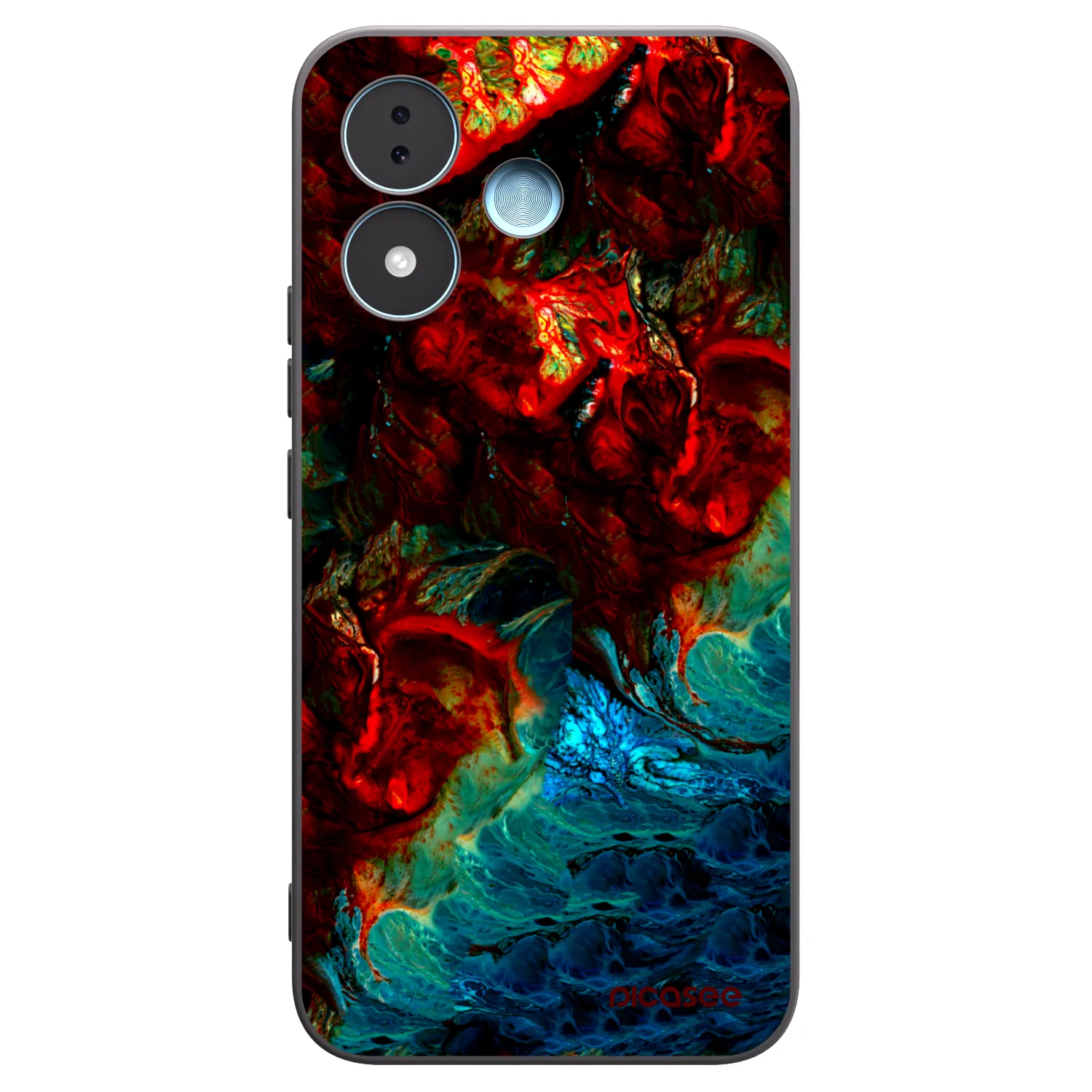 Picasee crna silikonska maskica za Xiaomi Redmi Note 17 5G - Universe