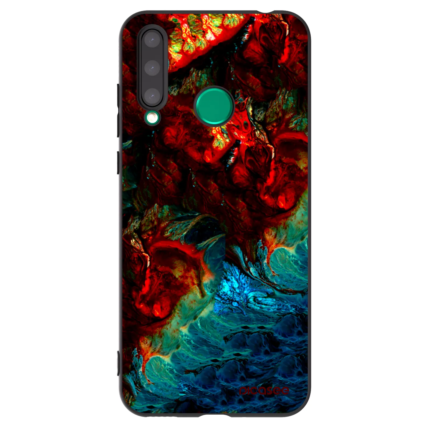 Picasee crna silikonska maskica za Honor 20 Lite - Universe